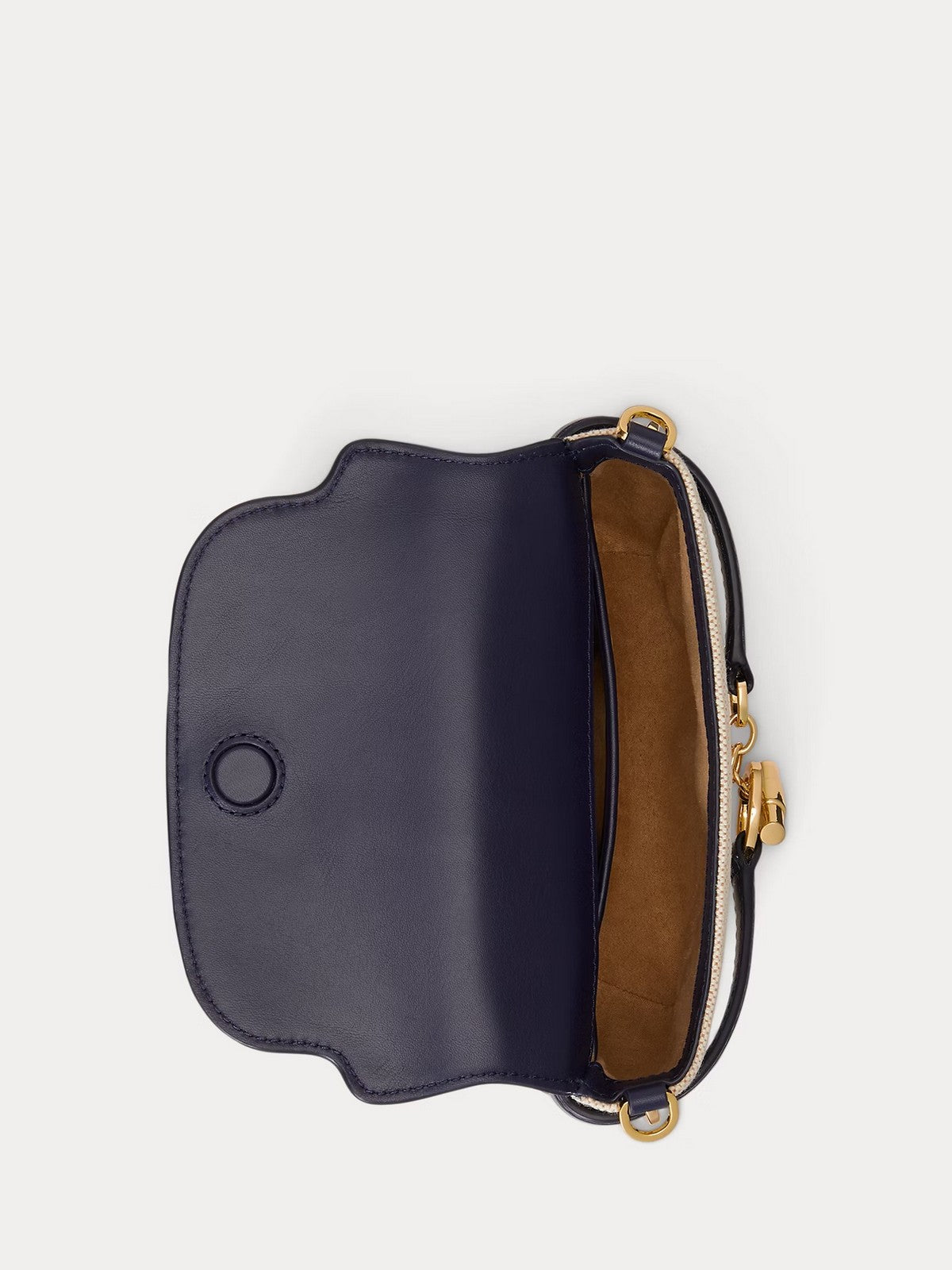 LAUREN RALPH LAUREN Borsa Donna BLKE SM CRS-CROSSBODY-SMALL 431P10121 001 NTRL/BUFF CANVAS/REFINED NAVY