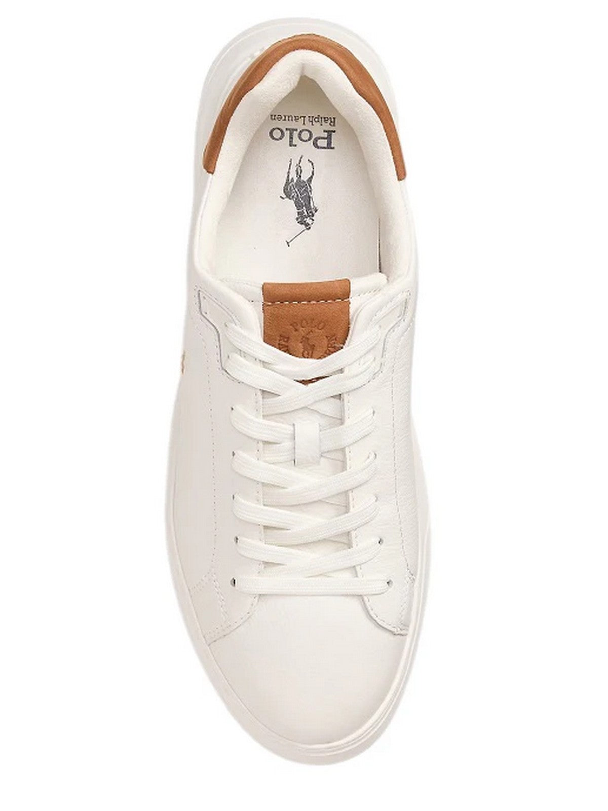 POLO RALPH LAUREN Sneaker Uomo 809P07170 001 OFF WHITE/TAN
