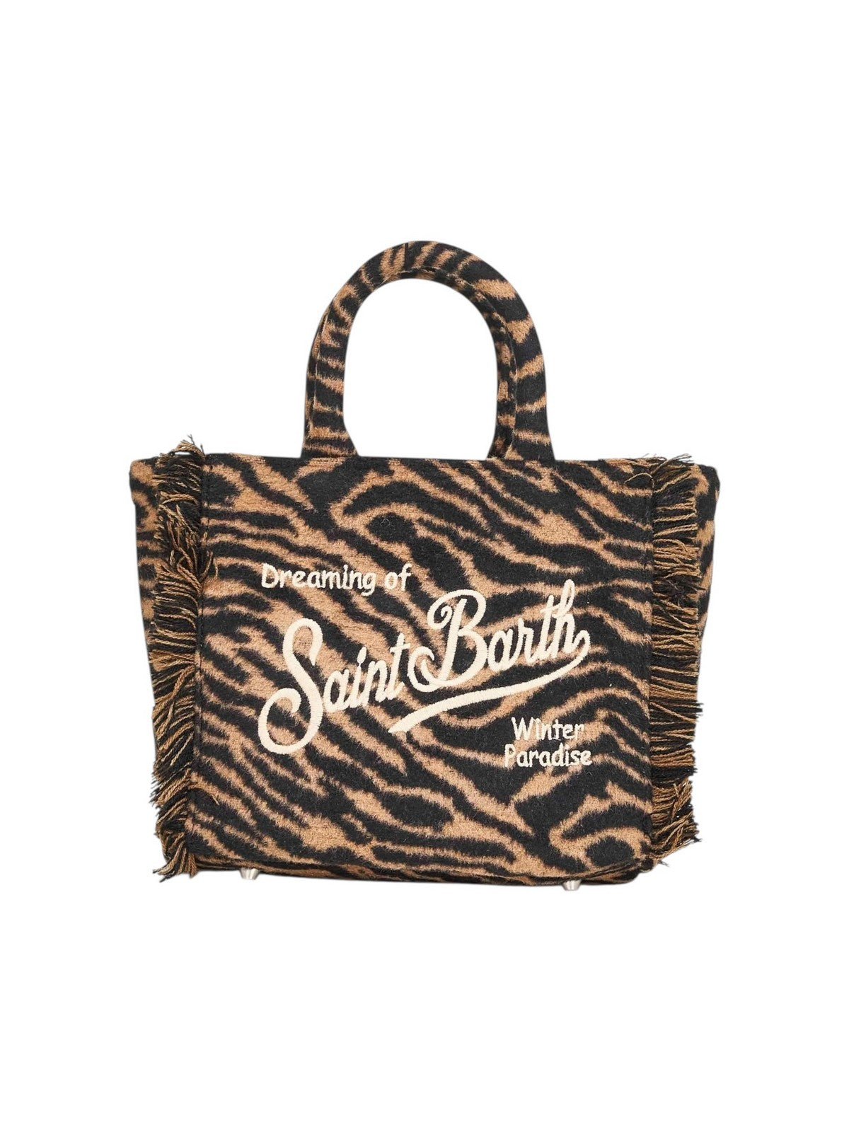 MC2 SAINT BARTH Borsa Donna VANITY MINI FELT 01322I ZEBRA 18 EMB