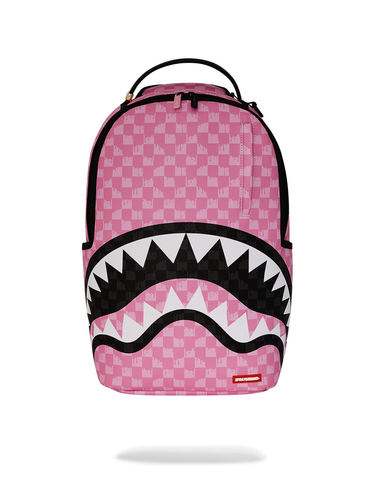 SPRAYGROUND Zaino Uomo PINK AND BLACK DRIP CHECK DLXSV BACKPACK 910B7694NSZ ROSA