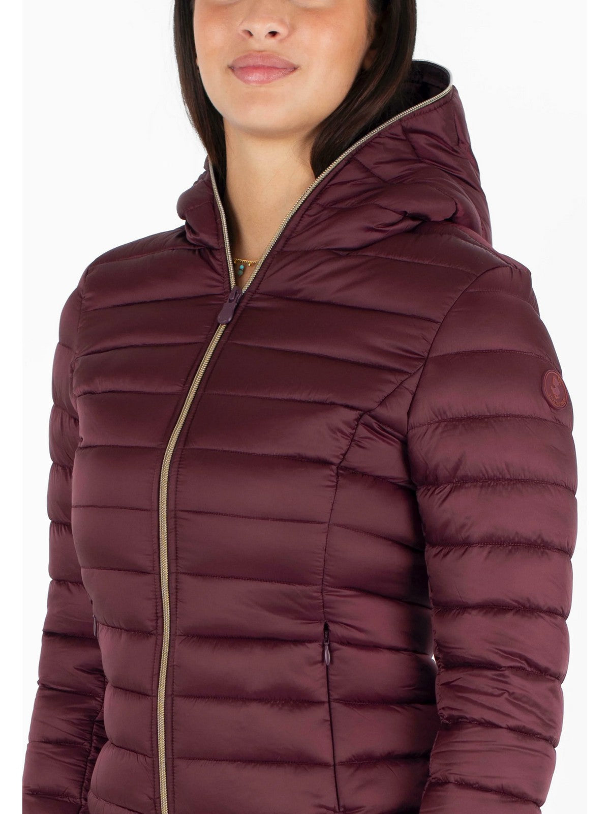 SAVE THE DUCK Piumino Donna Alexis D33620W IRIS21 70011 Wine Red gioboutiqueweb