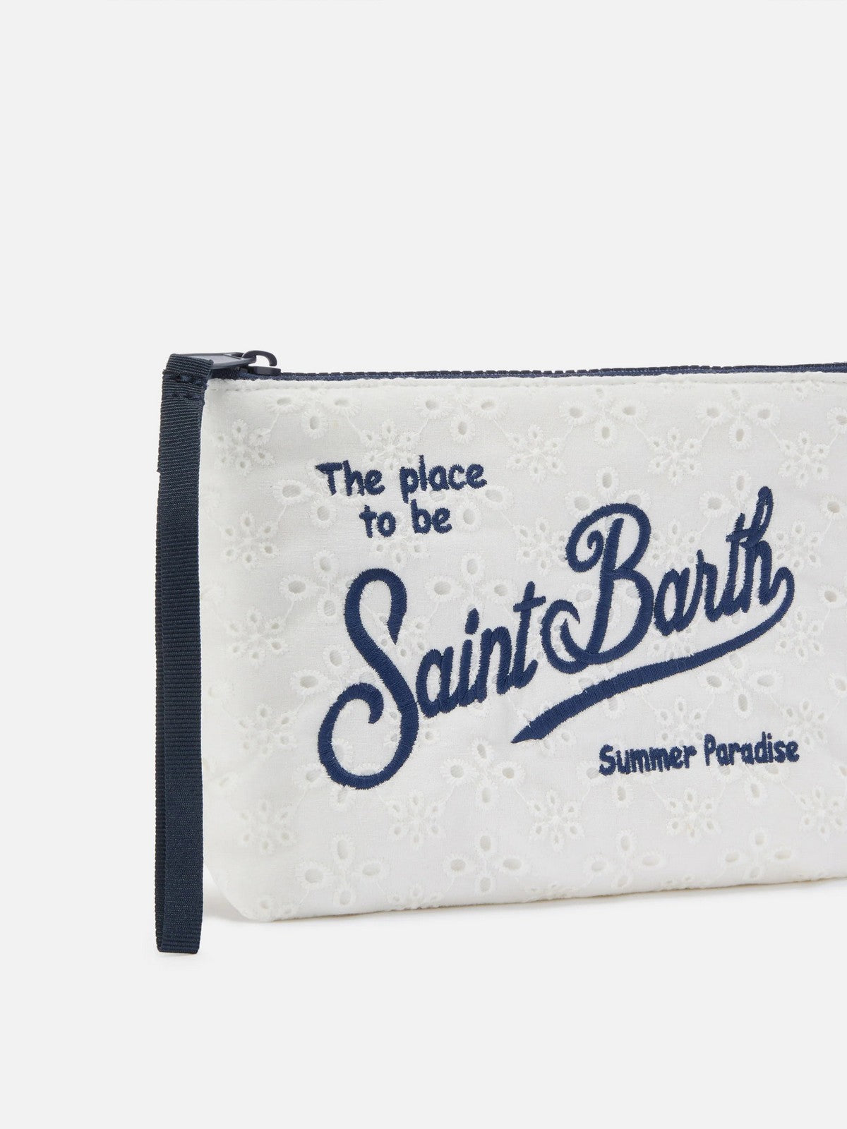 MC2 SAINT BARTH Pochette Donna ALINE SANGALLO 00238L COTTON MINI FLOWERS EMBRY 01 EMB