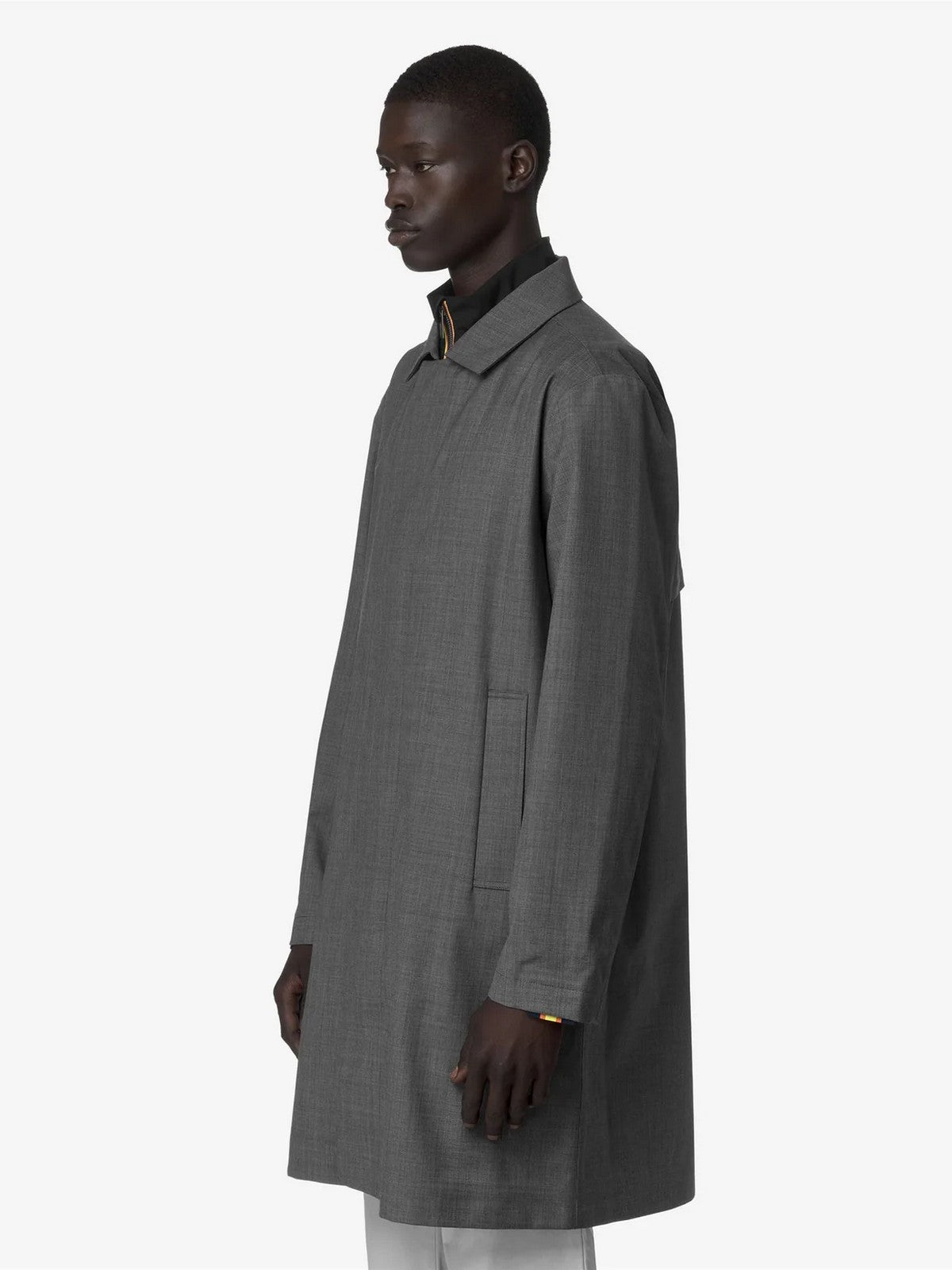 K-WAY Giubbino Uomo POIROL 3L WOOL K21474W BB5 GREY SHADOW DK GRISA