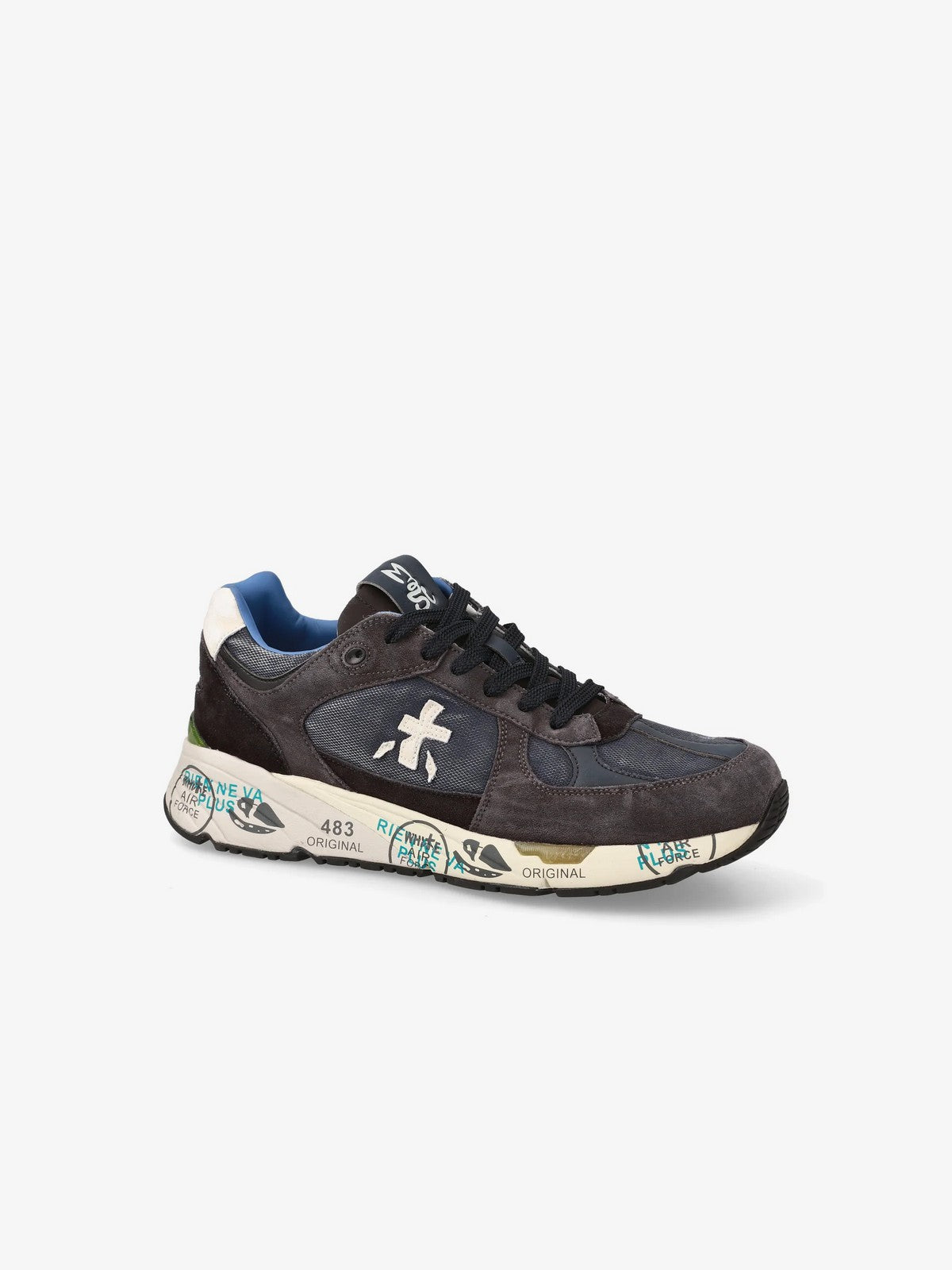 PREMIATA Sneaker Uomo MASE VAR 7819 DARK BLUE/DARK BROWN