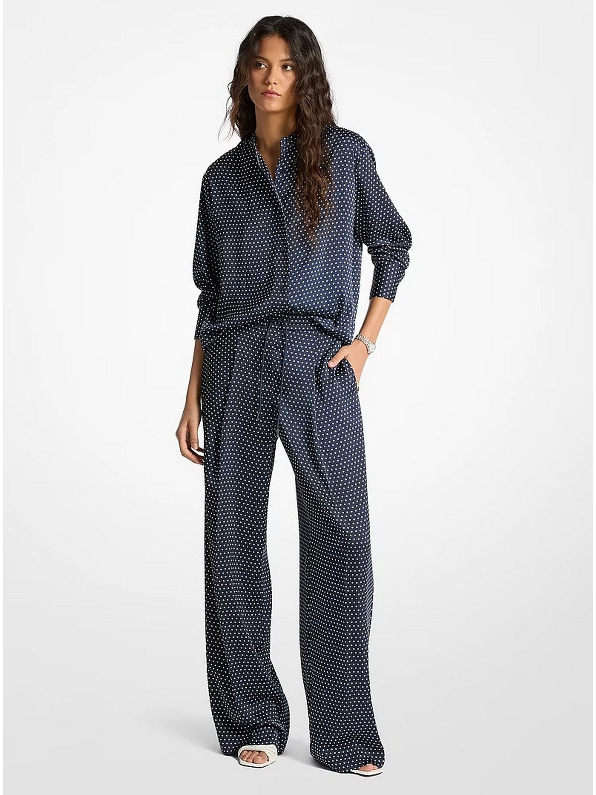 MICHAEL KORS Camicia Donna MR640XLK9Q 409 MIDNIGHTBLUE gioboutiqueweb