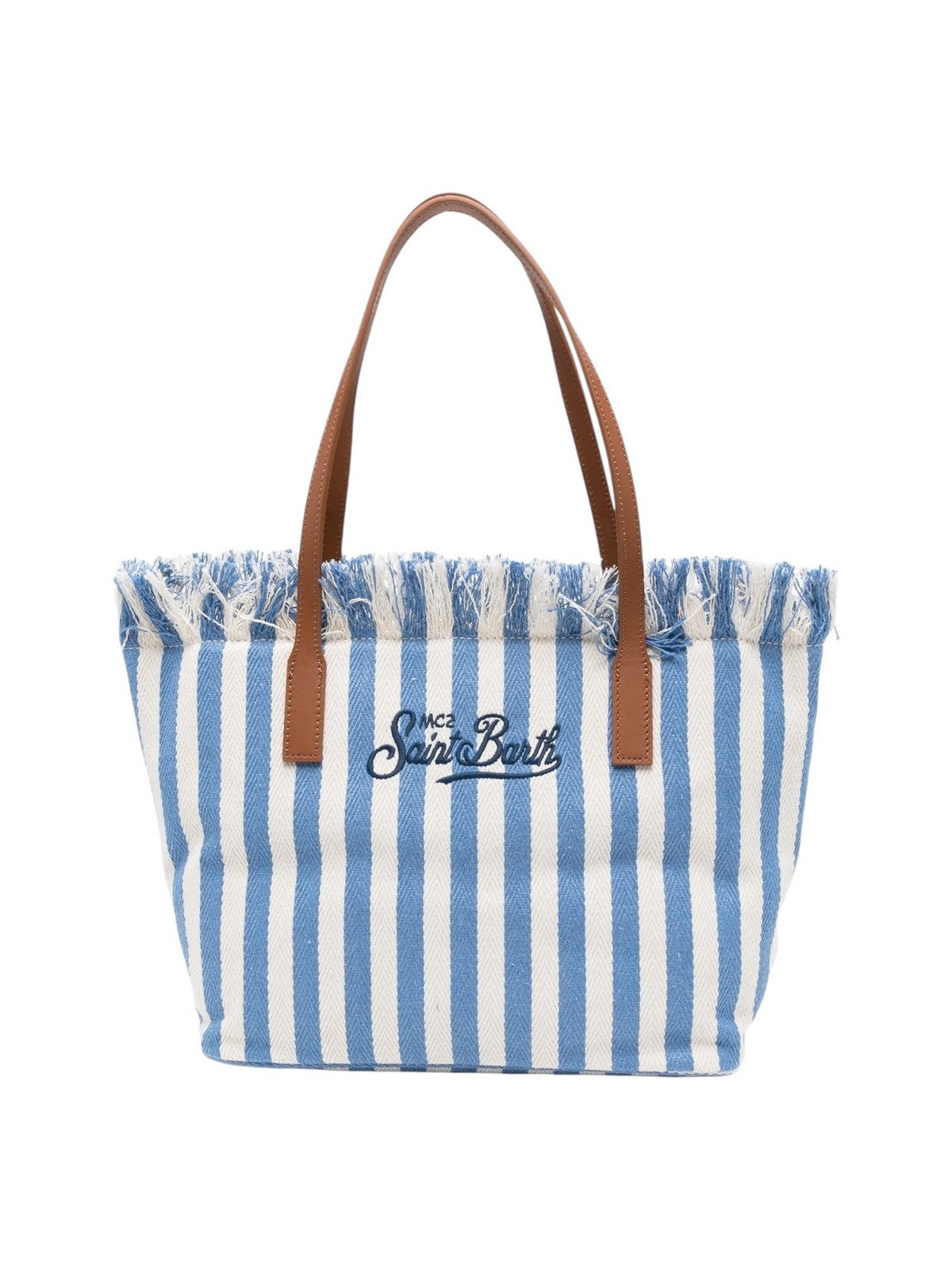 MC2 SAINT BARTH Borsa Donna CITY BAG MID FRINGE 01765L HB STRIPES 36 EMB