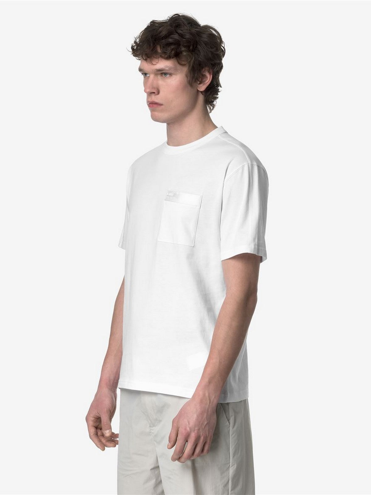 K-Way Herren T-Shirt Fantome Pocket K2135HW 001 Weiß
