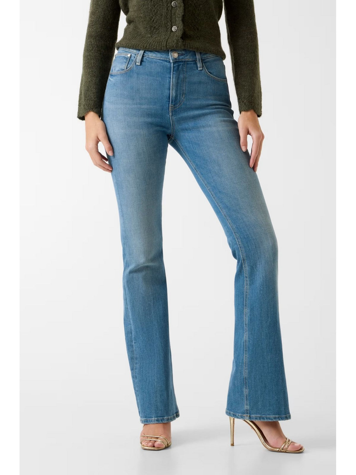 GUESS Jeans Donna SEXY FLARE W6RA0L D6882 SFWH SUNFLOWER BLISS WASH gioboutiqueweb
