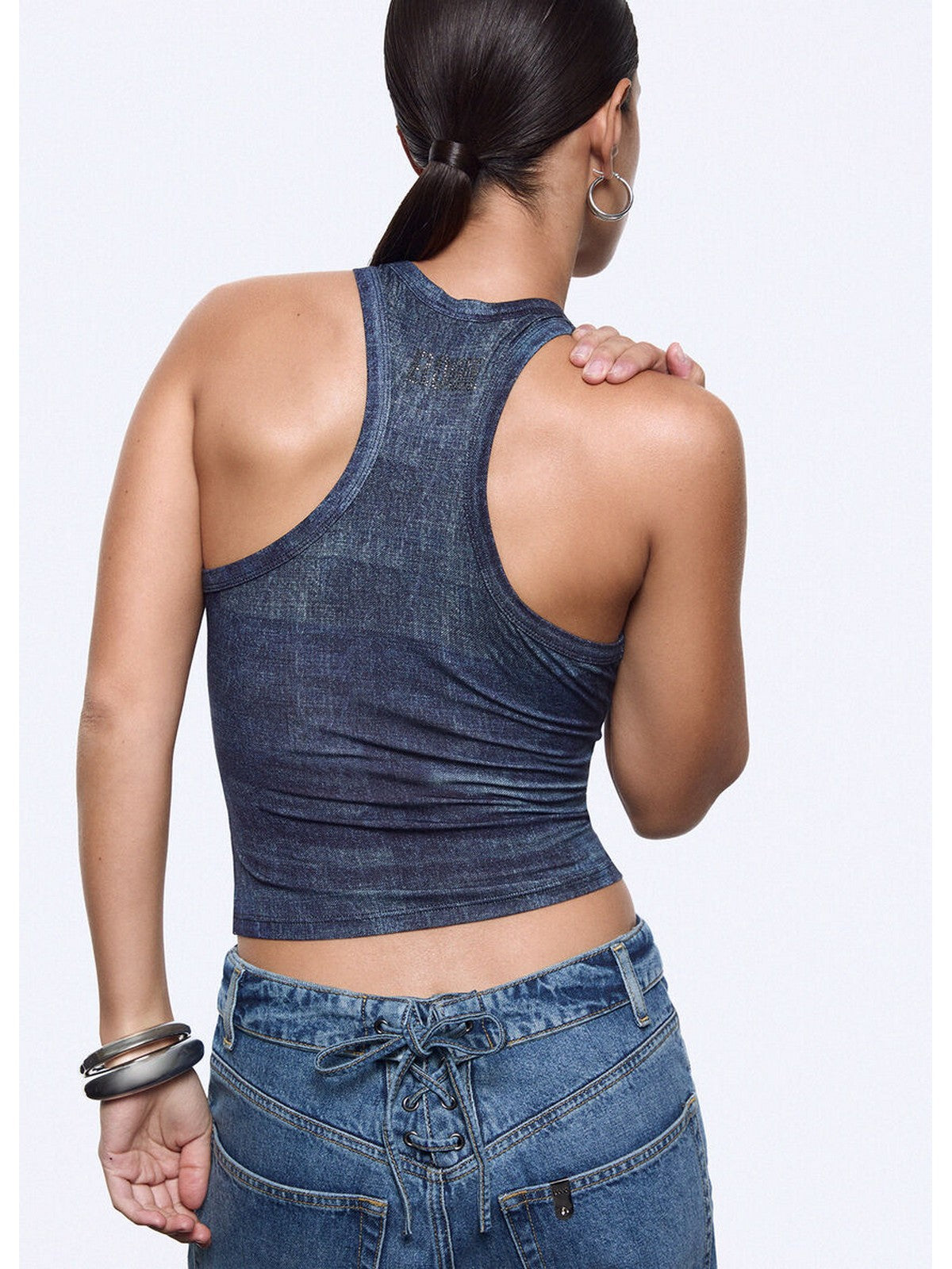 LIU JO feat. ELODIE Top Donna UA6505J1624 L9680 Special denim gioboutiqueweb