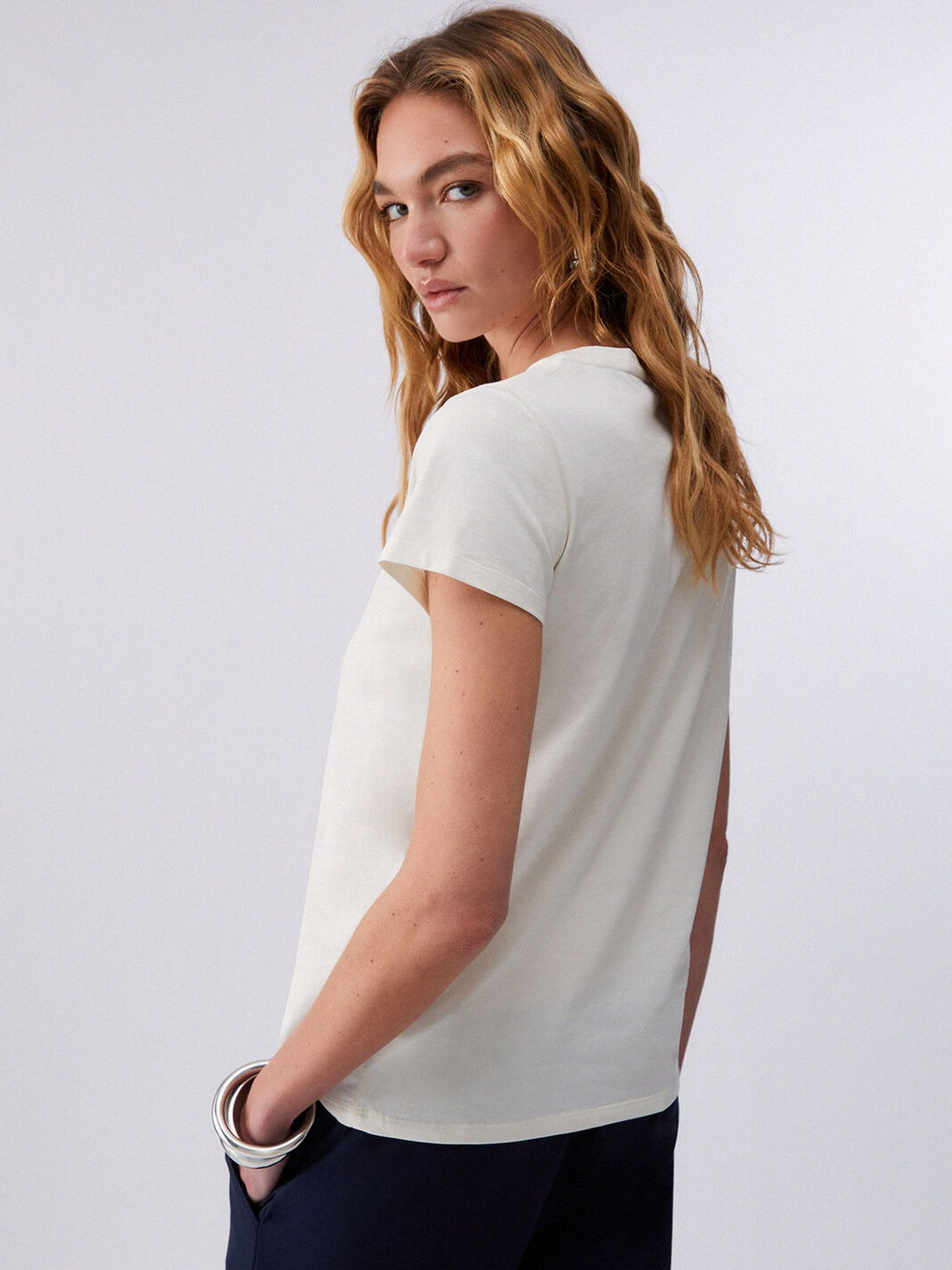 LIU JO SPORT T-shirt Donna TA6056JS923 M9136 White milk/LiuJo gioboutiqueweb