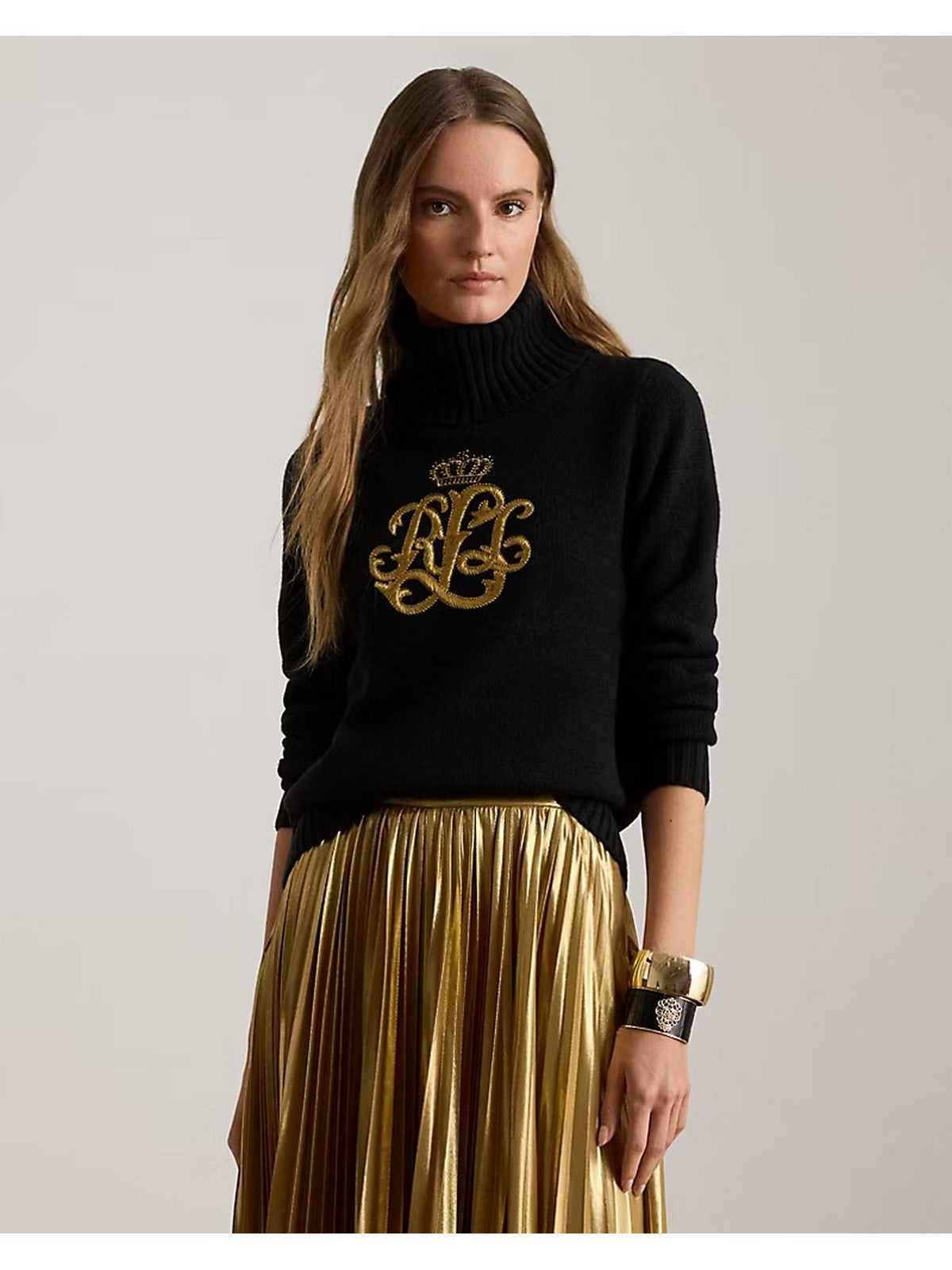 LAUREN RALPH LAUREN Maglione dolcevita Donna KEXLEY-LONG SLEEVE-PULLOVER 200979687 001 BLACK