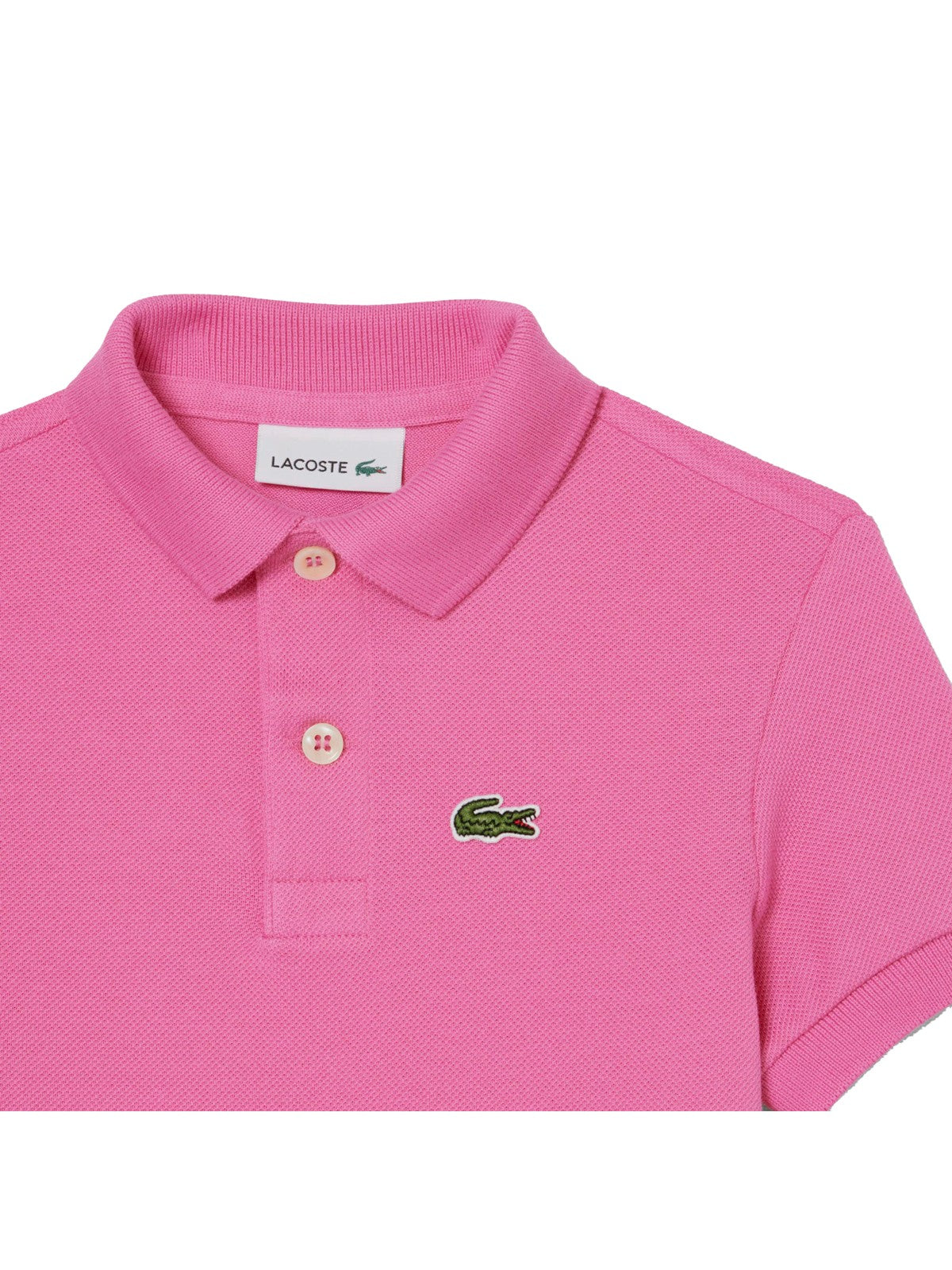 LACOSTE KIDS Polo Unisex bambino LCB NON-ORGANIC PETIT PIQUE PO 847354 GLH ROSA