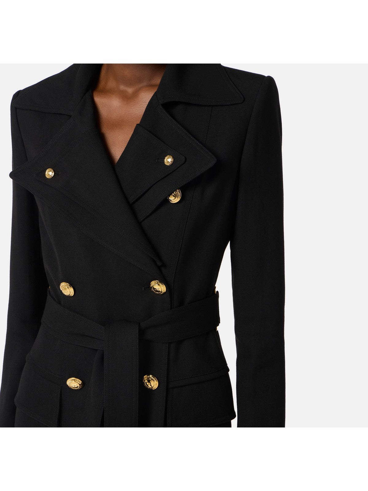 ELISABETTA FRANCHI Trench Donna SP00561E2 110 NERO S