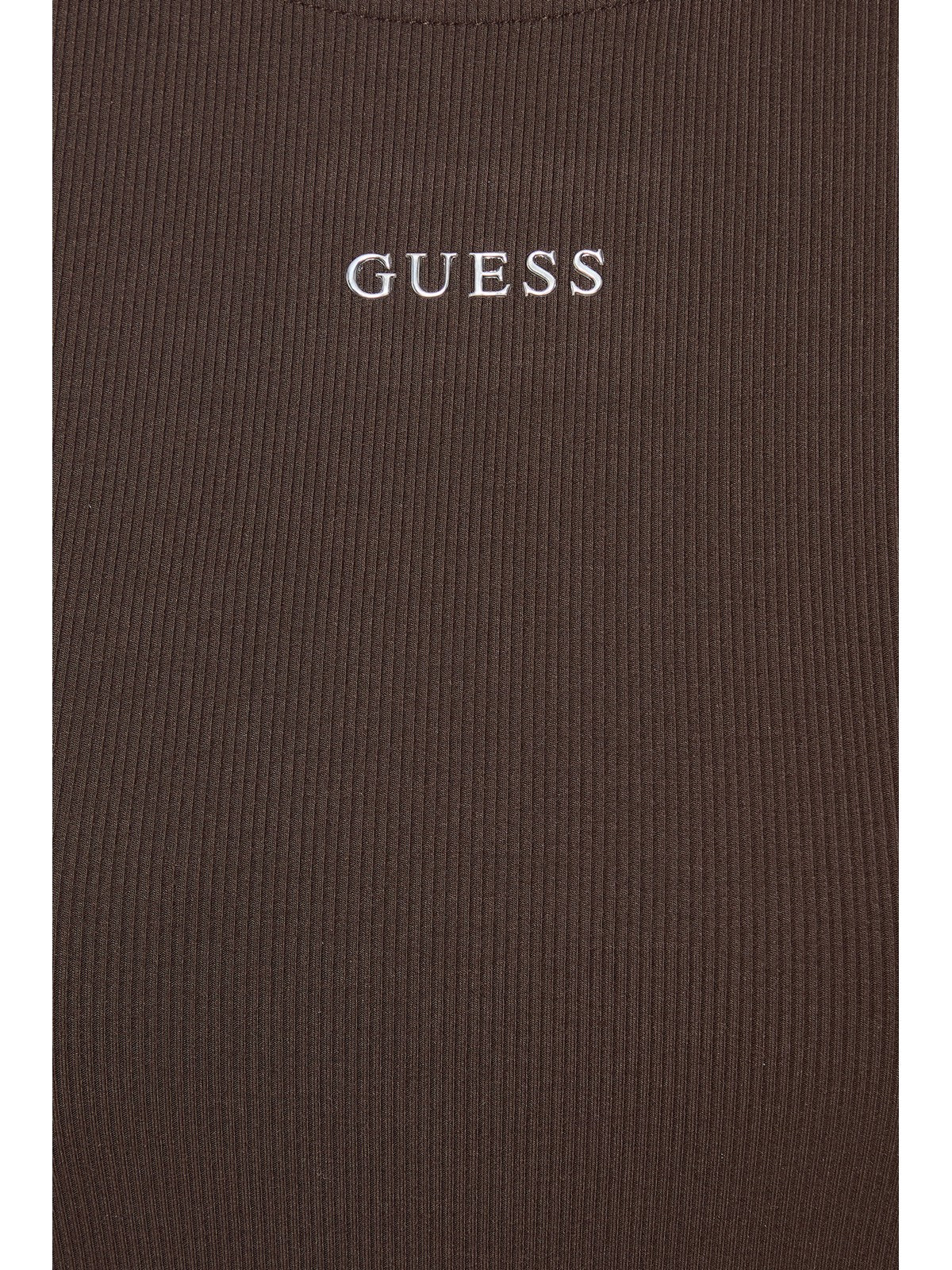 GUESS SPORT Maglia Donna NAT RIB LS TOP V6RP08 KD932 A10K COFFEE ROAST