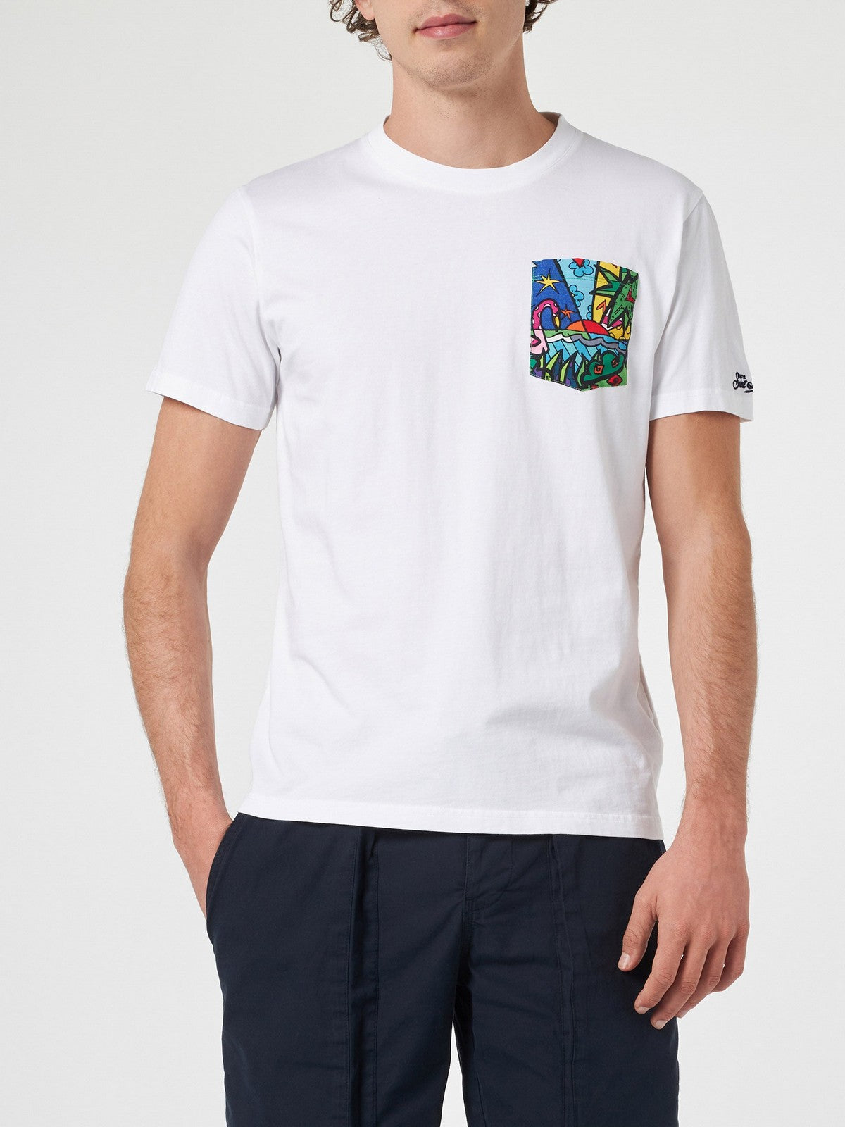 MC2 SAINT BARTH T-Shirt e Polo Uomo BLANCHE 04728F Bianco