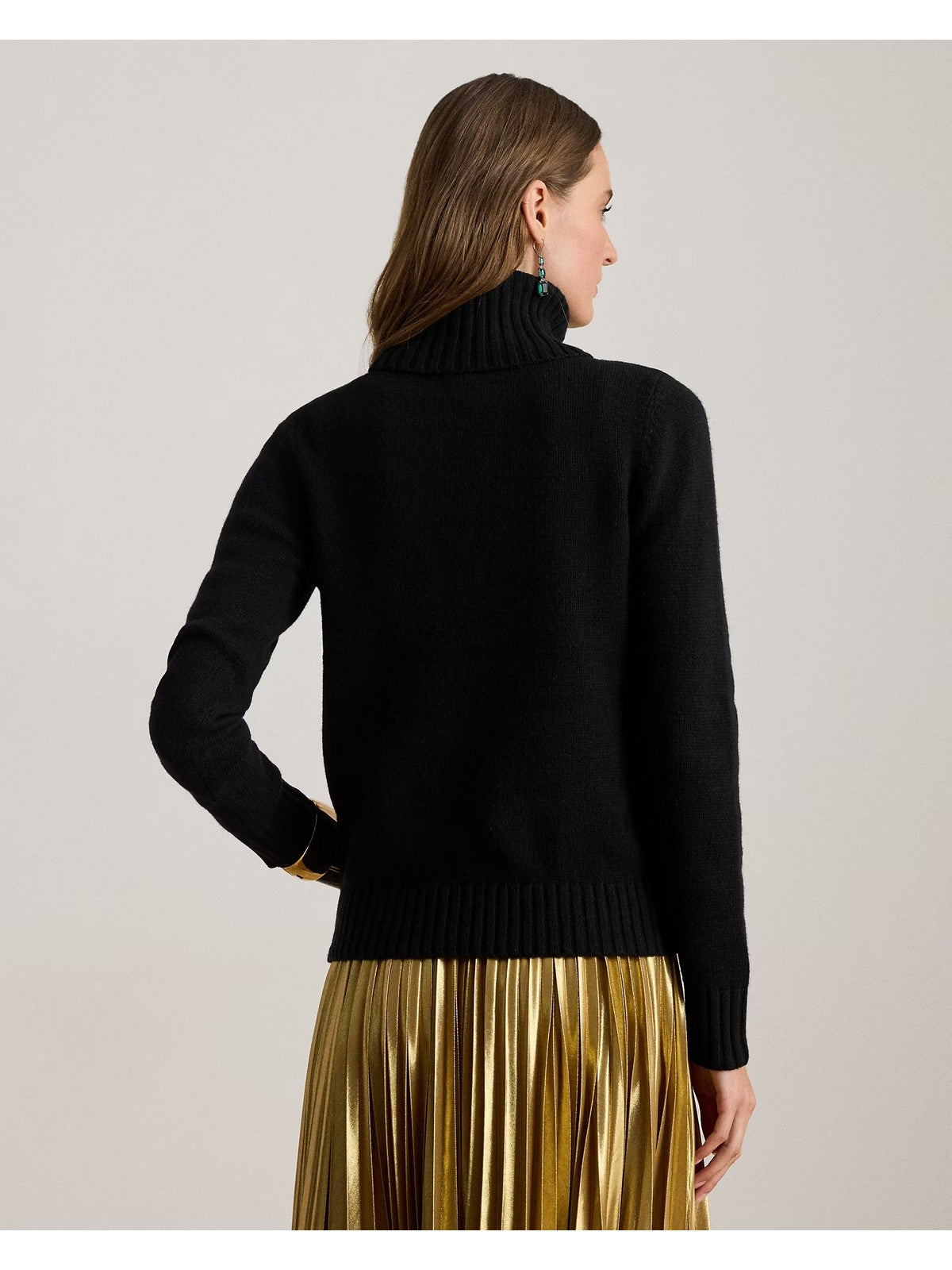 LAUREN RALPH LAUREN Maglione dolcevita Donna KEXLEY-LONG SLEEVE-PULLOVER 200979687 001 BLACK