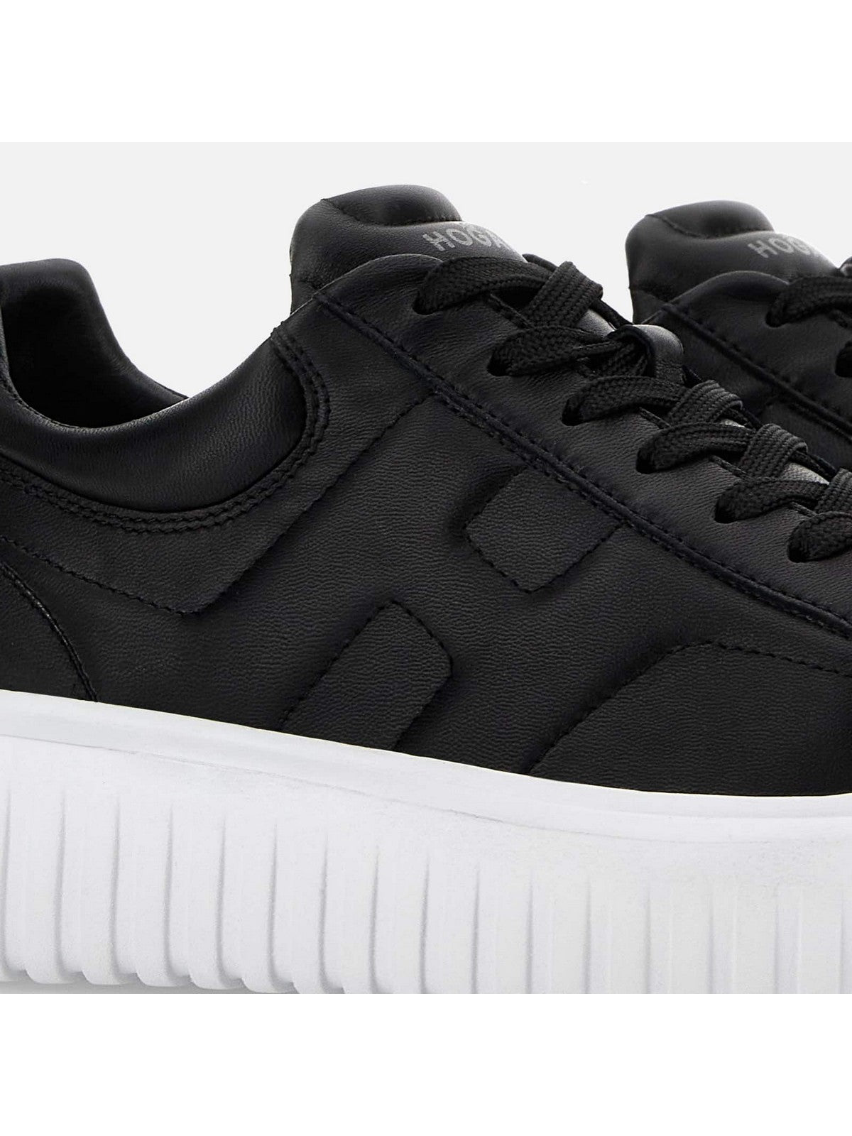 HOGAN Sneaker Uomo H-STRIPES ALLACCIATO H HXM6450FC60LE9B999 Nero gioboutiqueweb