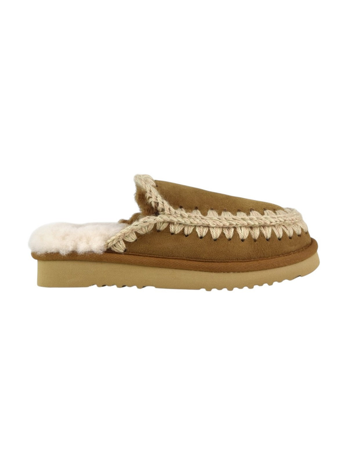 MOU Ciabatta Donna Eskimo slipper MU.FW101125A COG COGNAC gioboutiqueweb