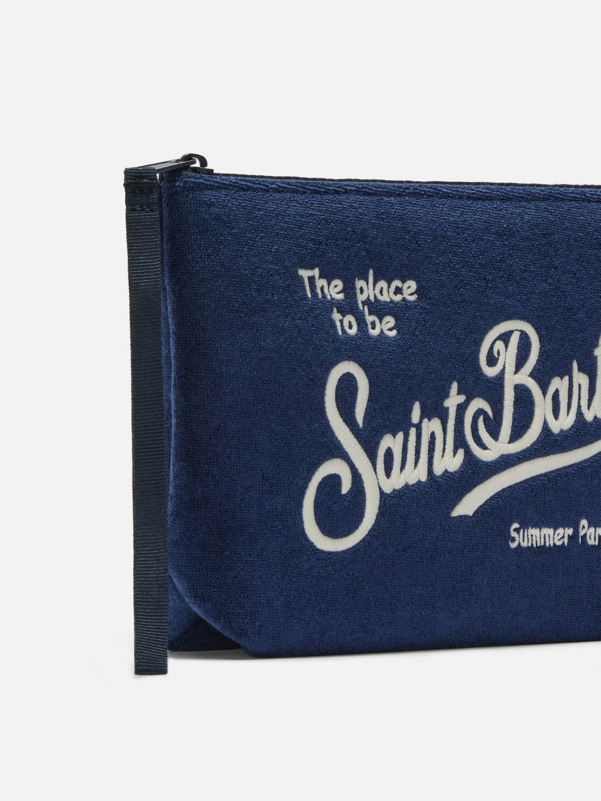 MC2 SAINT BARTH Pochette Unisex adulto ALINE SPONGE 03029L BLU gioboutiqueweb