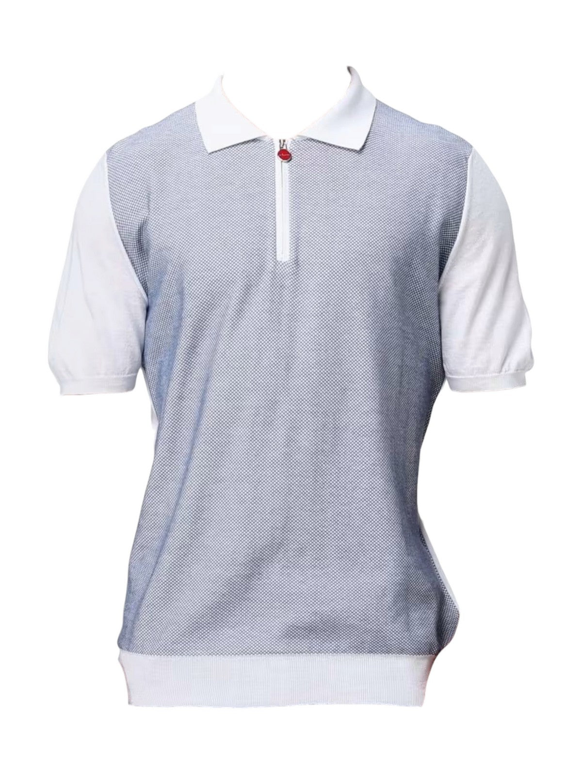 KITON Polo Uomo UMK0931A0215008 WHITE/IVORY gioboutiqueweb