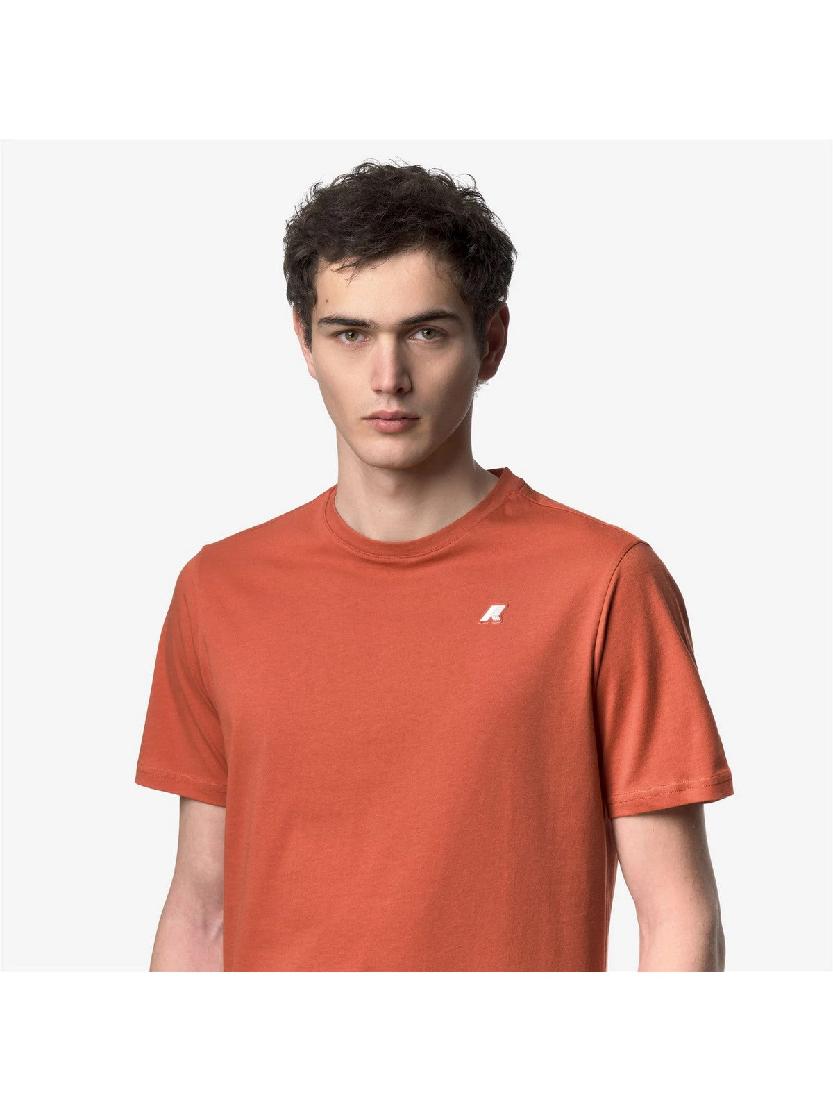 K-WAY T-shirt Uomo ODOM JERSEY K7125UW 896 Orange Brownish gioboutiqueweb