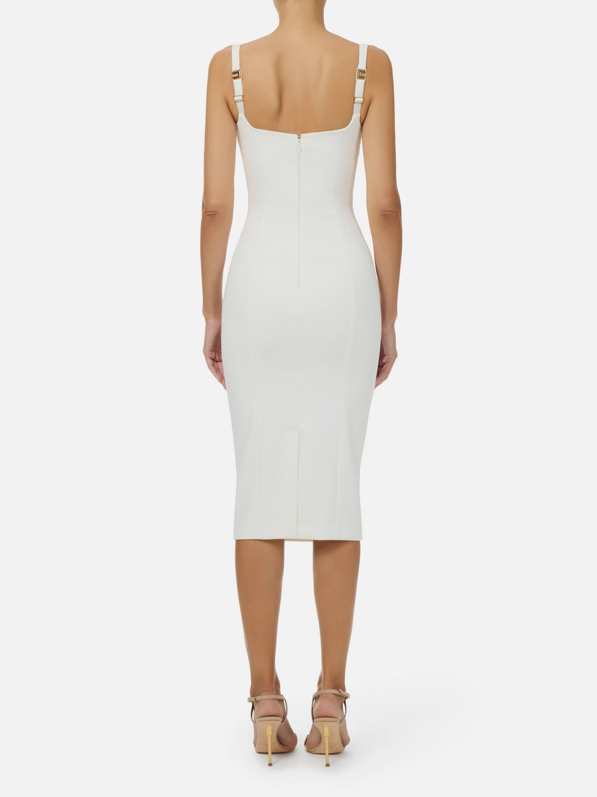ELISABETTA FRANCHI Abito Donna AB83557E2 360 Avorio gioboutiqueweb
