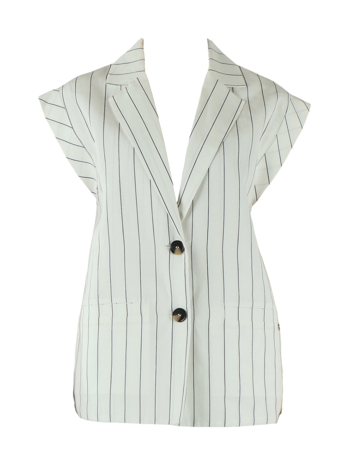 LIU JO WHITE Gilet Donna WA6369T4818 03Q45 BIANCO LANA/NERO gioboutiqueweb