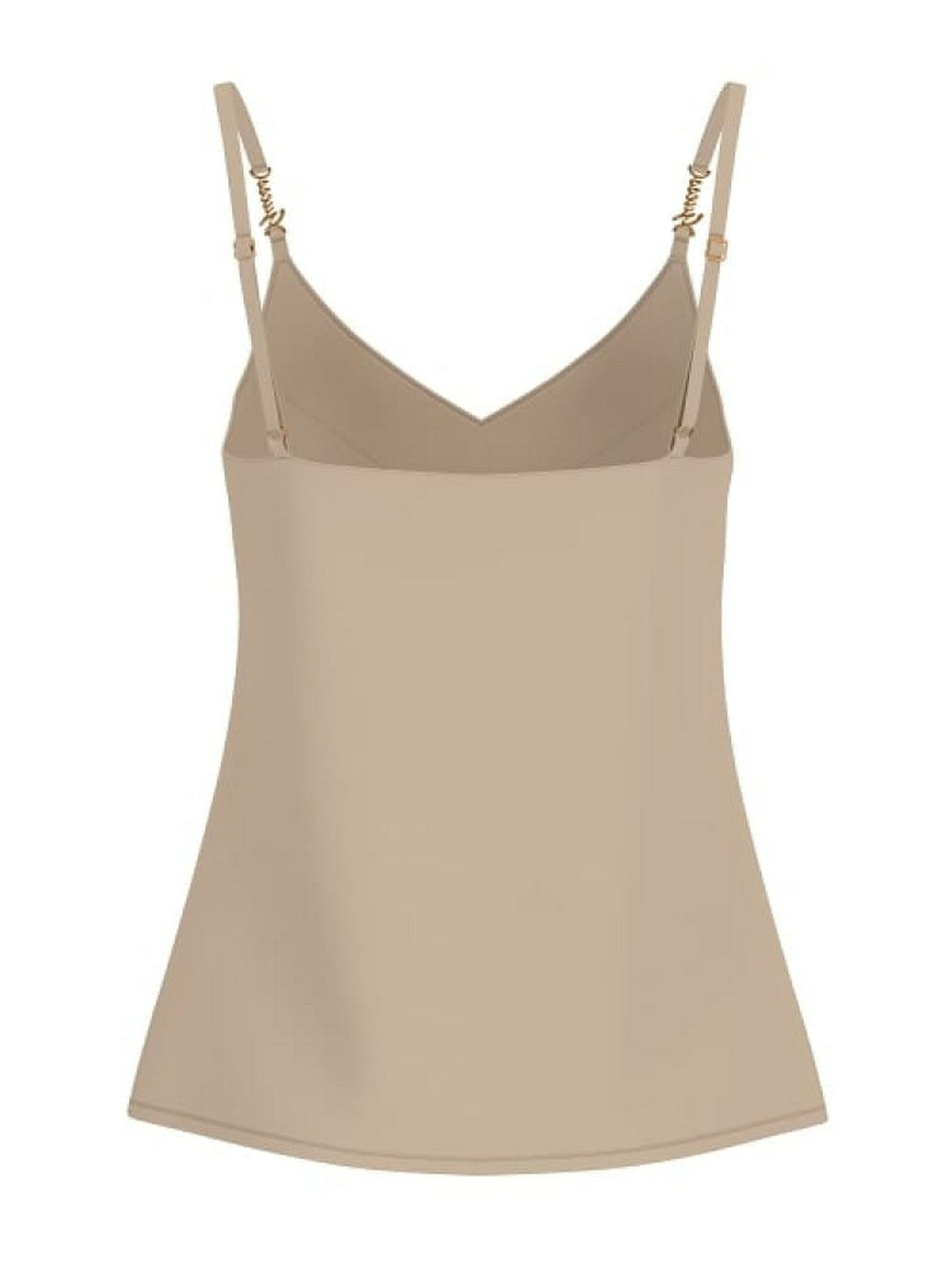 GUESS Top Donna NEW SL CAROLINE LOGO TANK W6GH30 W1845 A117 SAFARI TAN