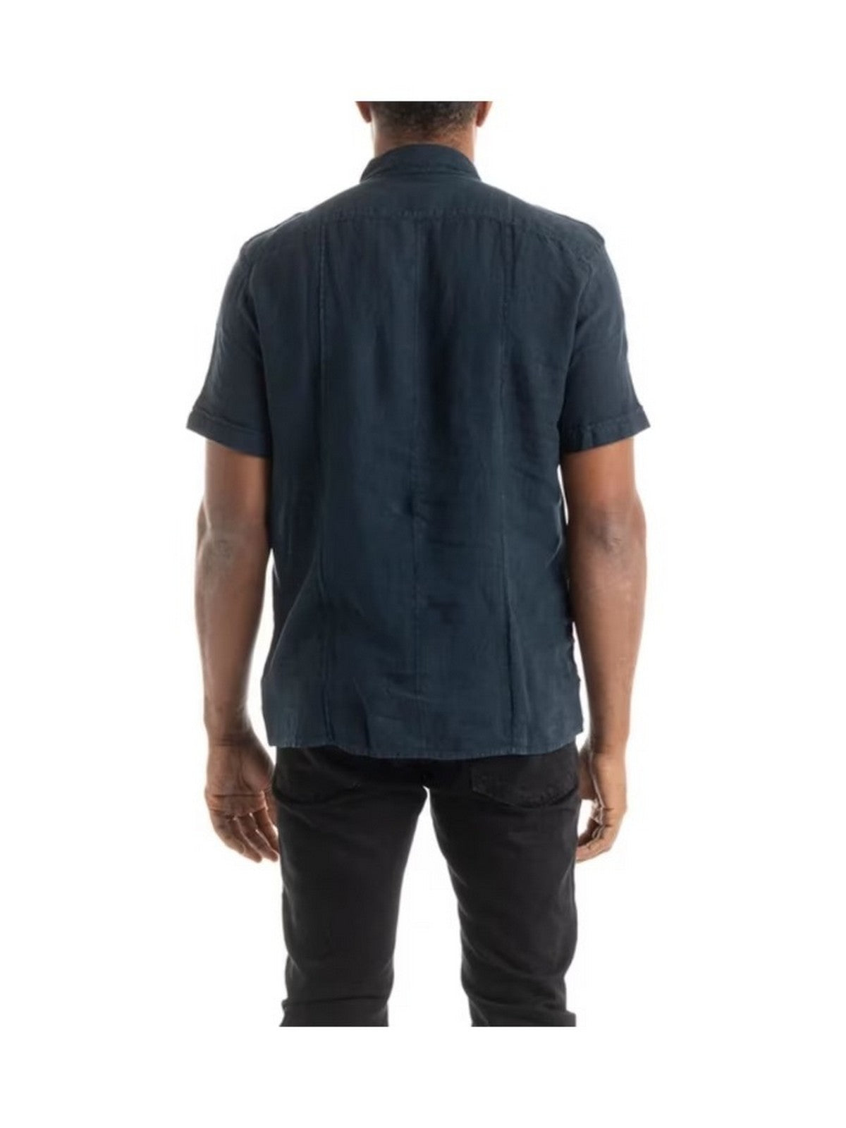 Blauer Herrenhemd 24Sblus02034 006780 888 Blau