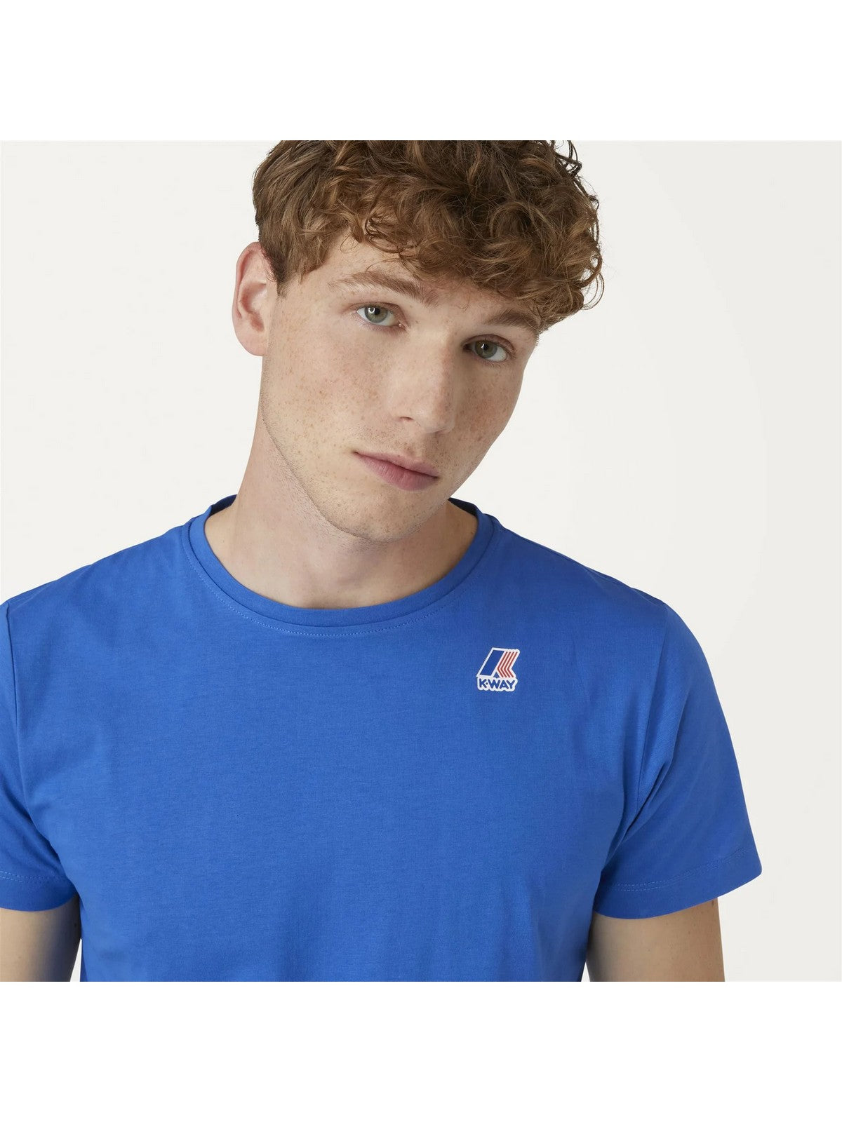 K-WAY T-Shirt e Polo Uomo Le vrai edouard K007JE0 063 Blu gioboutiqueweb