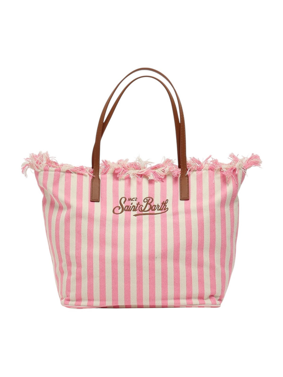 MC2 SAINT BARTH Borsa Donna CITY BAG FRINGE 01764L HB STRIPES 21 EMB