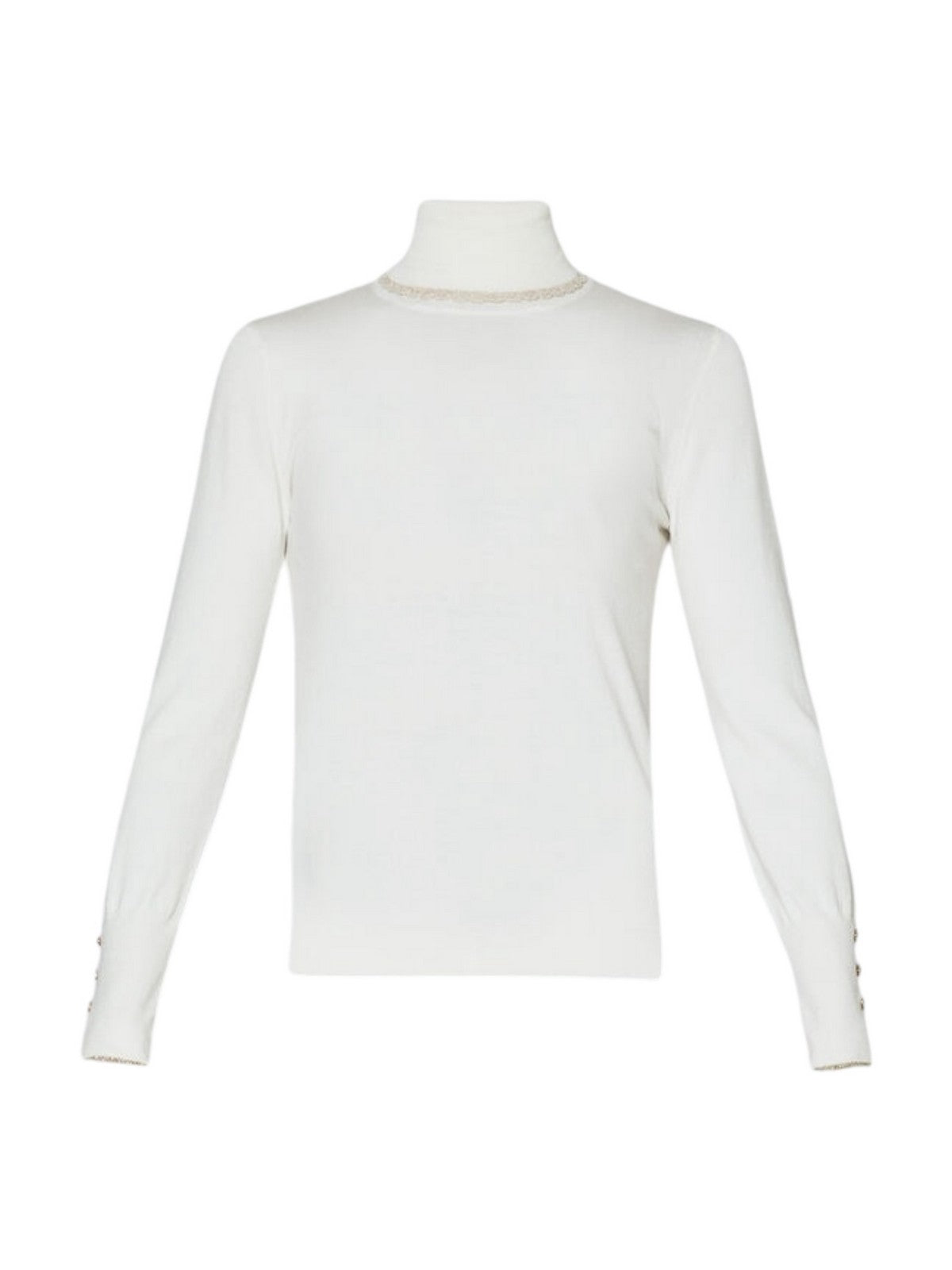 LIU JO WHITE Maglione dolcevita Donna WF4008MS49I 10701 Bianco gioboutiqueweb