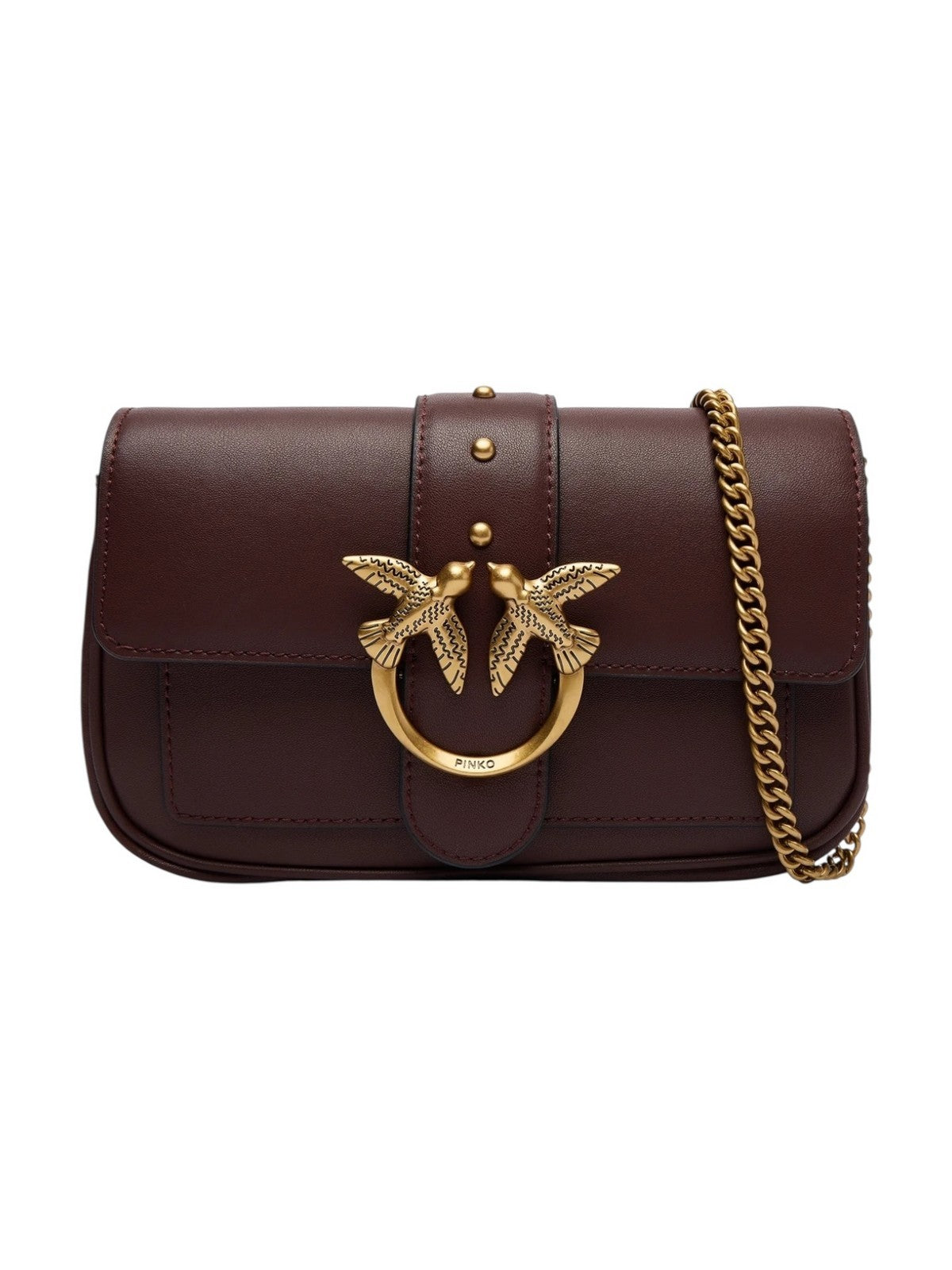 PINKO Borsa Donna LOVE ONE POCKET C 100061-A0F1 L86Q CIOCC. AMARO-ANTIQUE GOLD gioboutiqueweb