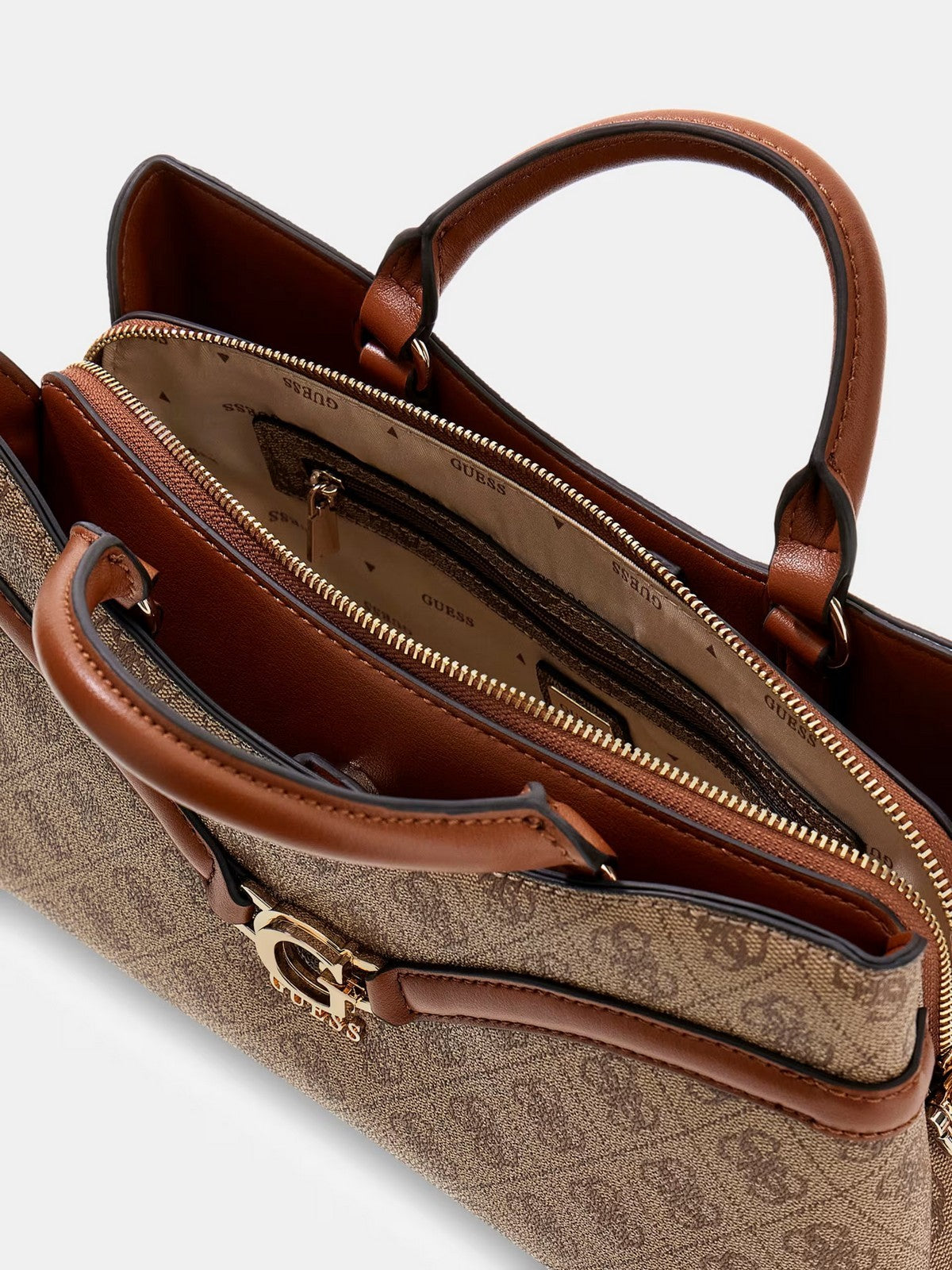 GUESS Borsa Donna DEA GIRLFRIEND SATCHEL HWSG79 93060 LTL LATTE LOGO