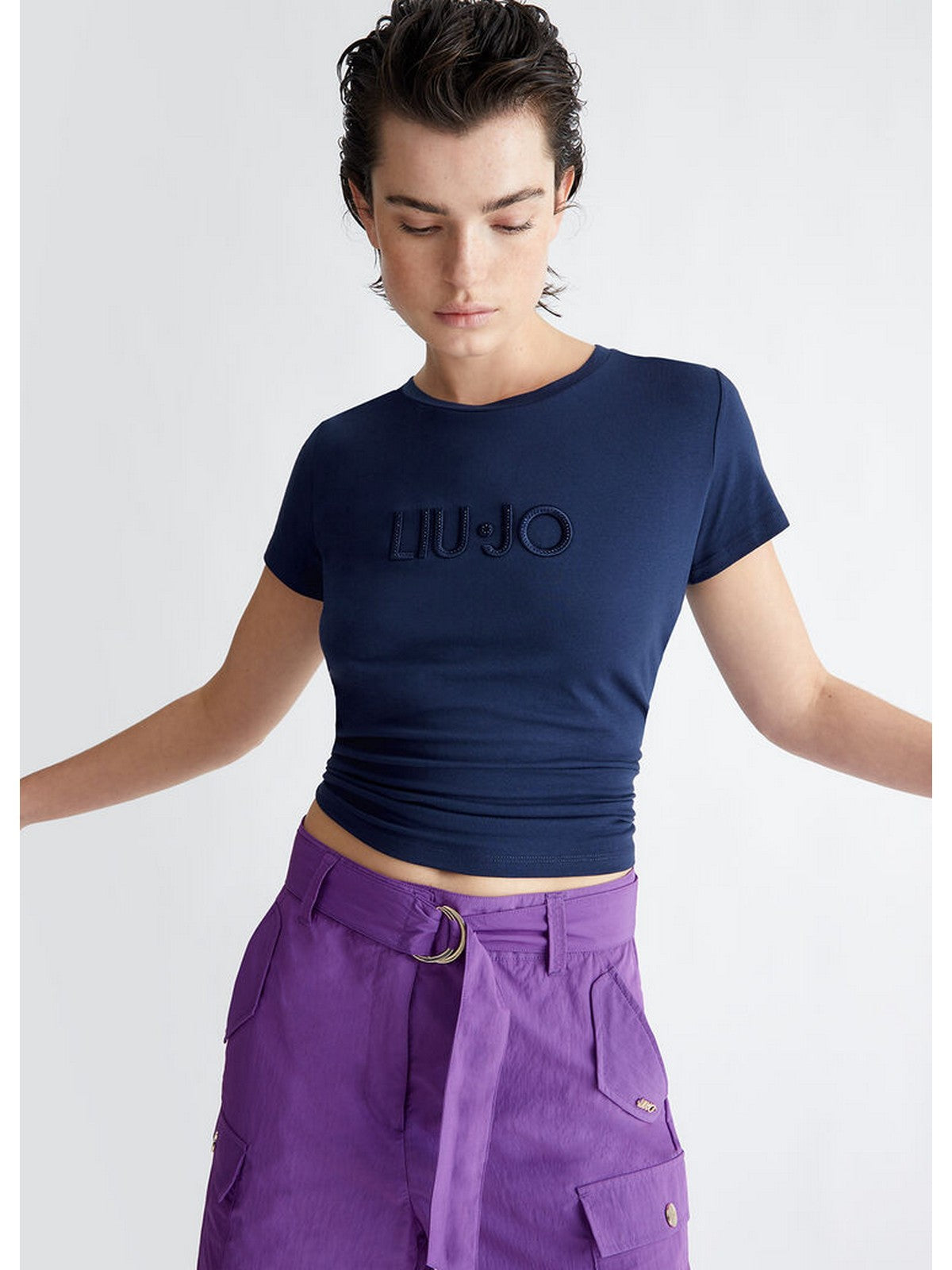 Camiseta de Liu Jo Sport y Pole Woman TA4136JS003 N9157 Azul