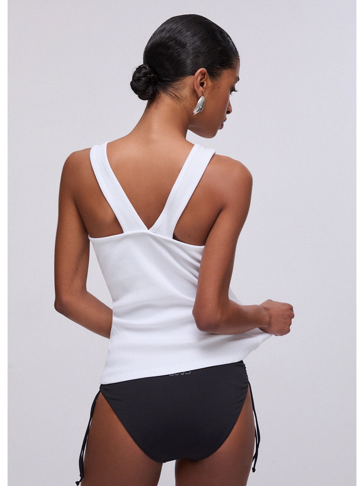 LIU JO BEACHWEAR Top Donna VA6122J4822 11110 Bianco gioboutiqueweb