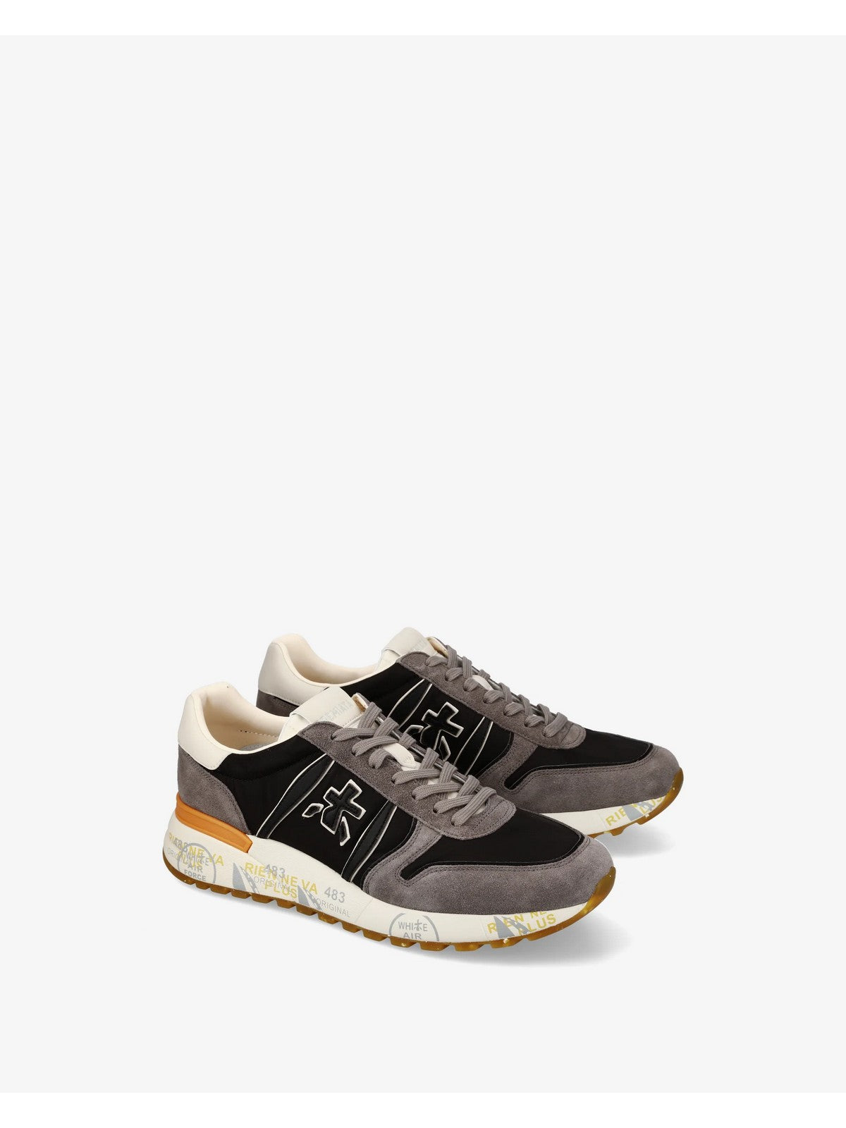 PREMIATA Sneaker Uomo LANDER VAR 7207 BLACK gioboutiqueweb