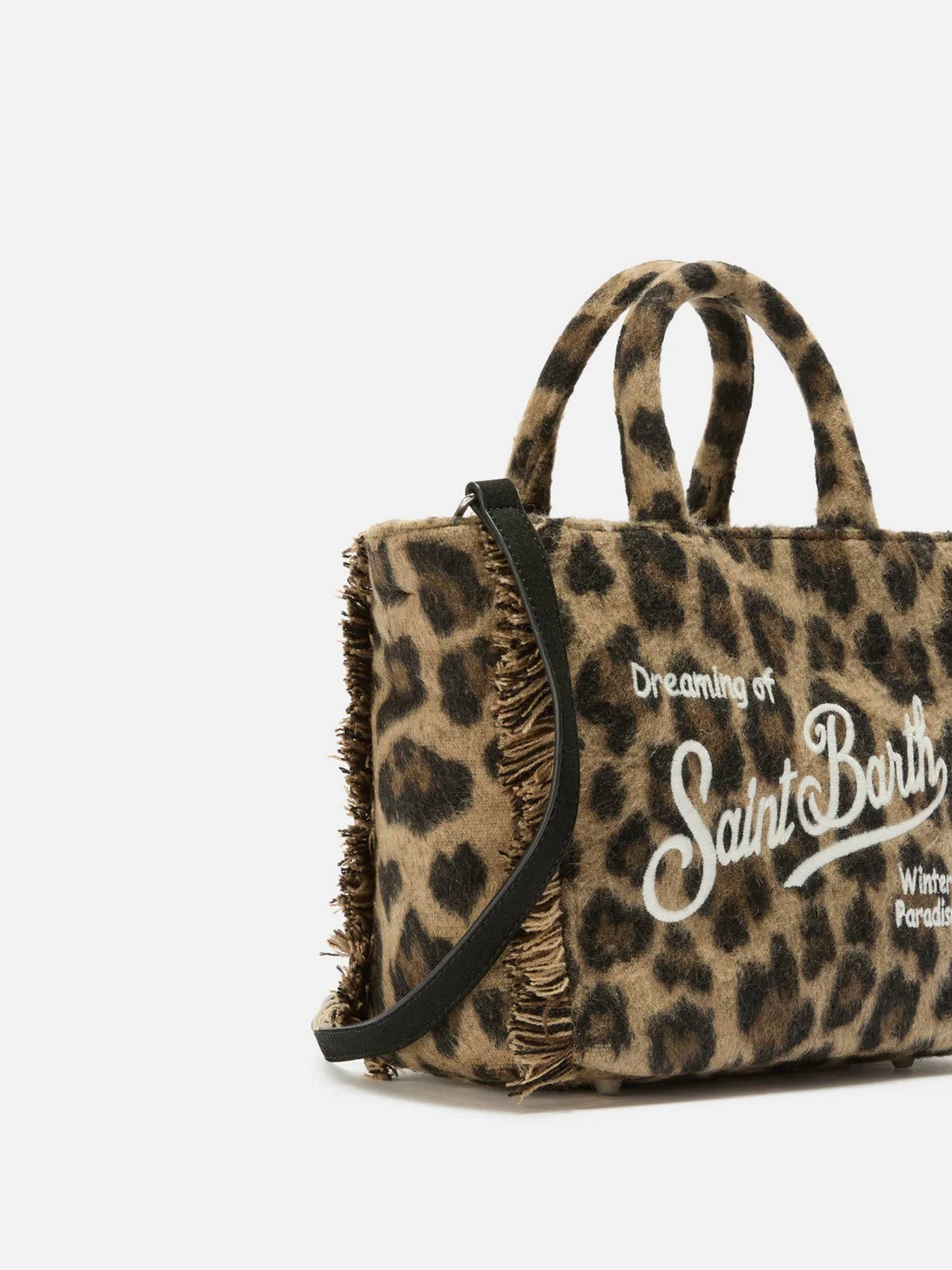MC2 SAINT BARTH Borsa Donna VANITY MINI FELT 00223I LEOPARD MIDI 18 EMB