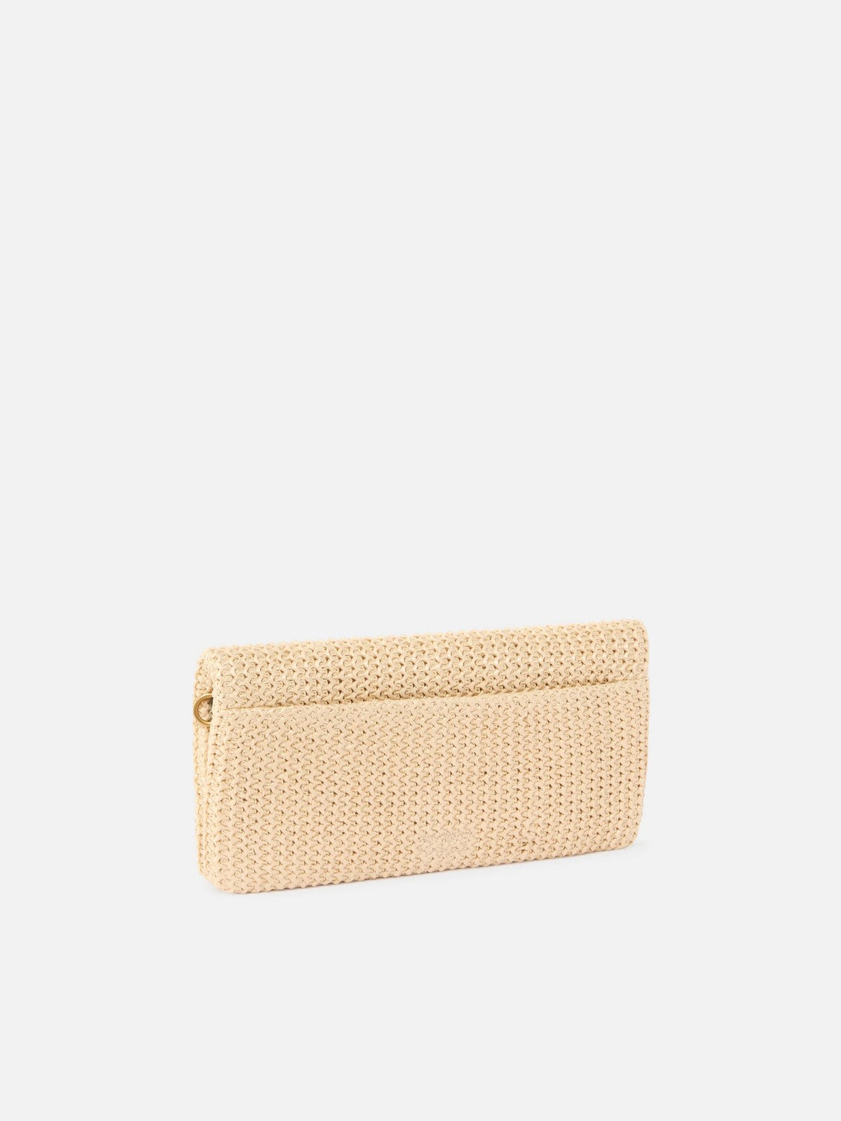 PINKO Borsa Donna CLICK SOFT HORIZONTAL CLASSIC 106022-A391 C24Q RAFIA/NERO-ANTIQUE GOLD gioboutiqueweb