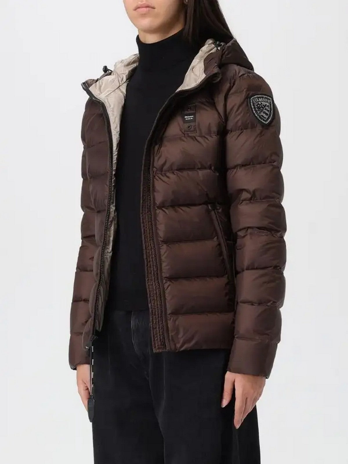 BLAUER Piumino Donna CHARME 25WBLDC03100 A06047 365EI CASTAGNA int. BEIGE 301 gioboutiqueweb