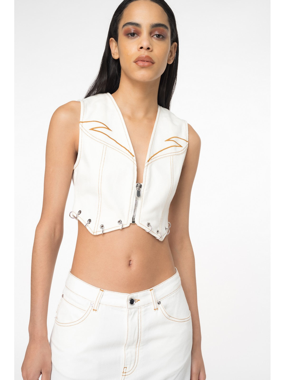 Pinko Gilet Donna Dracula 103625-A1vd Z05 White