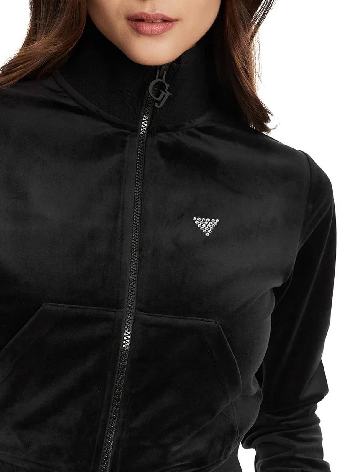 GUESS SPORT Felpa Donna V3BQ22 K0232 JBLK Jet Black A996
