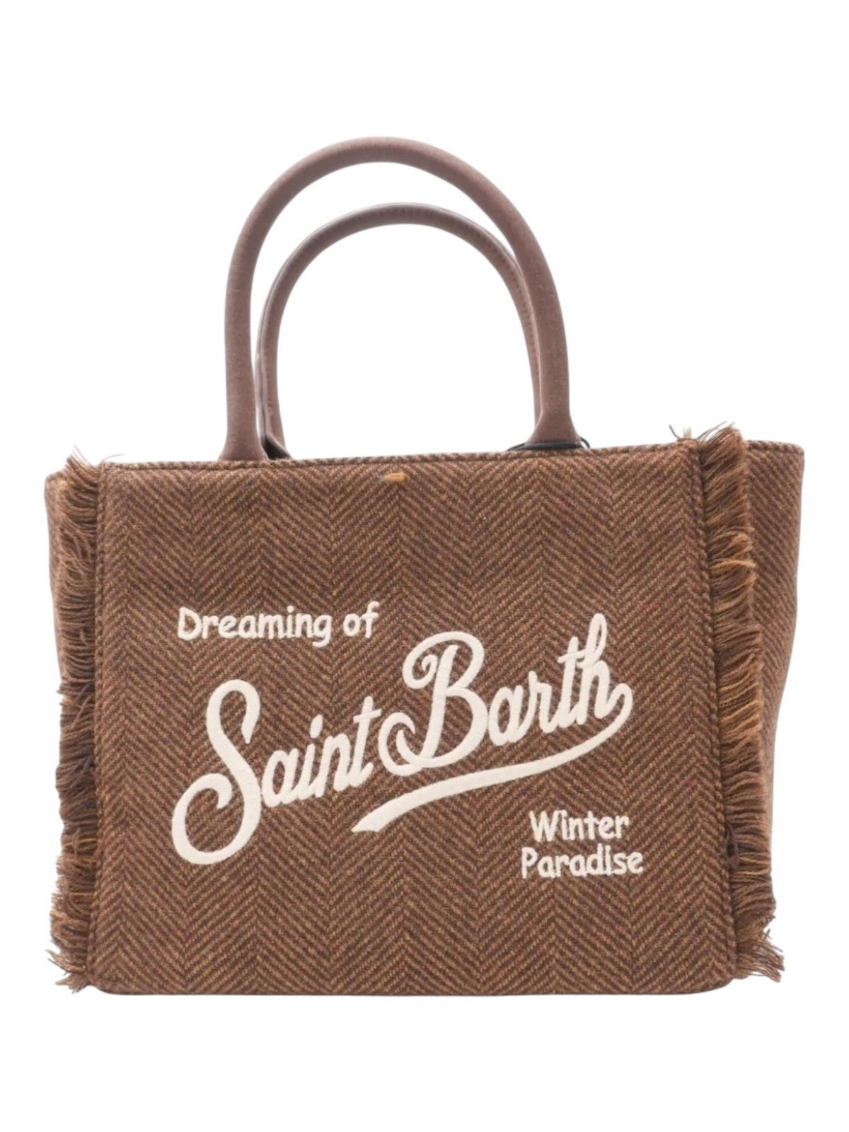 MC2 SAINT BARTH Borsa Donna COLETTE WOOL 01352I HERRINGBONE 18 EMB