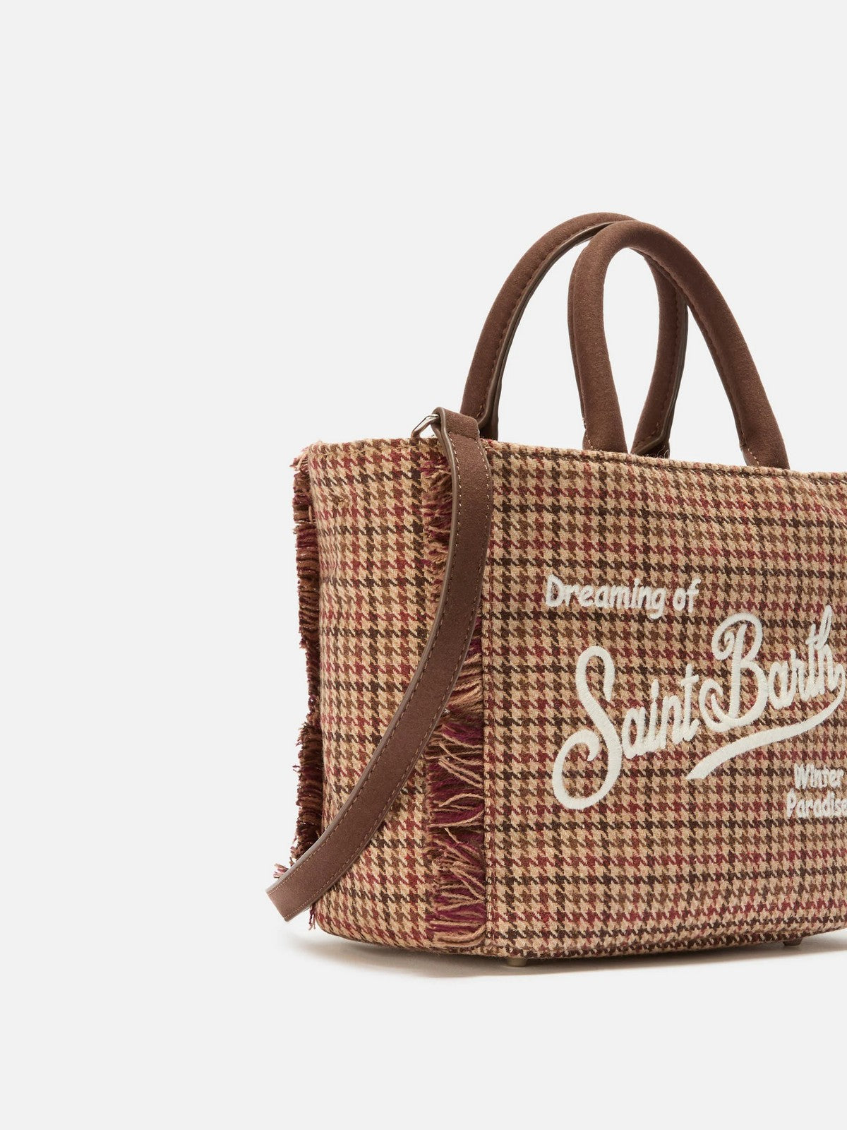 MC2 SAINT BARTH Borsa Donna VANITY MINI WOOL 00282I PIED DE POULE SOFT 45 EMB