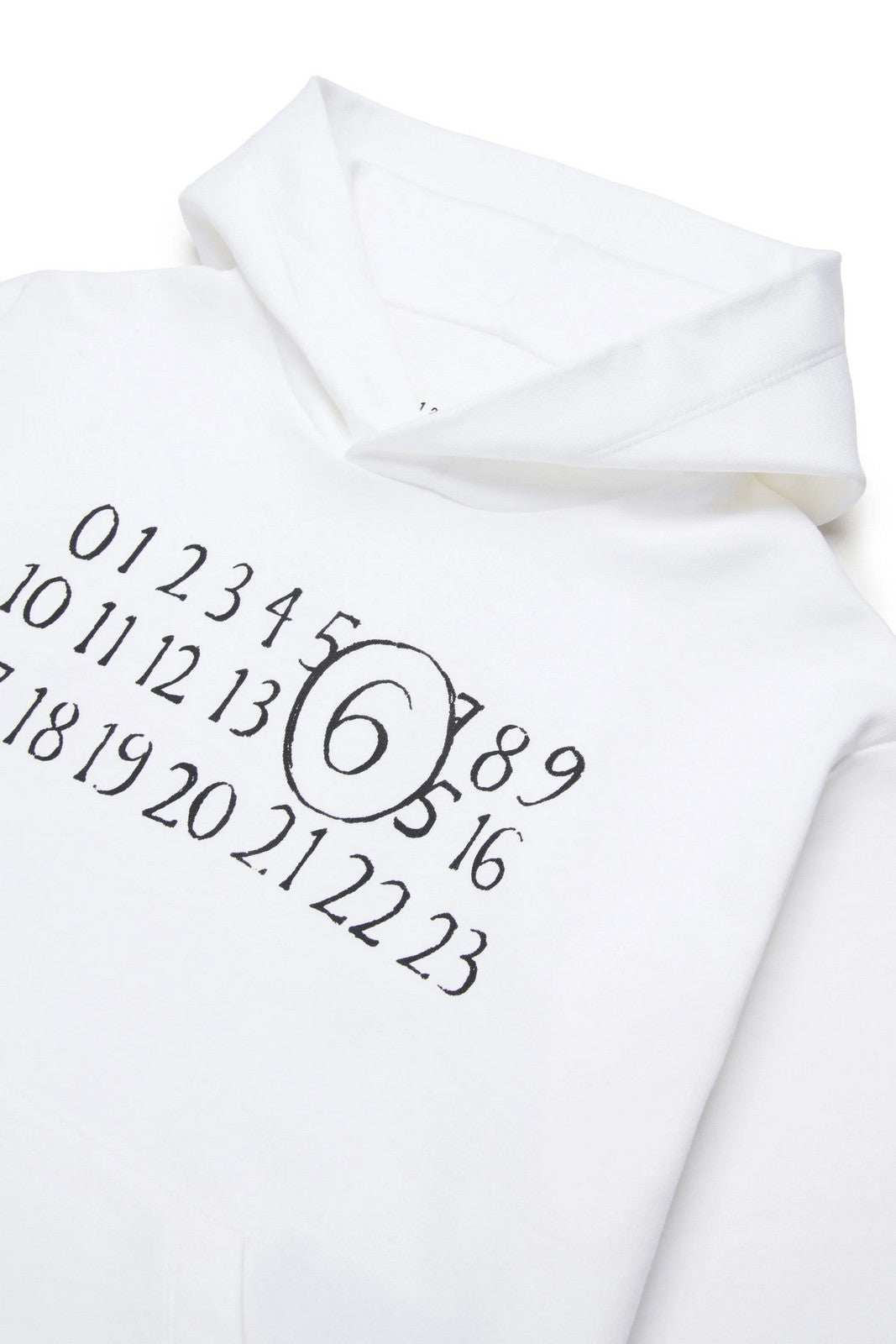 MM6 Felpa Unisex bambino M61010 MM02X M6100 WHITE gioboutiqueweb