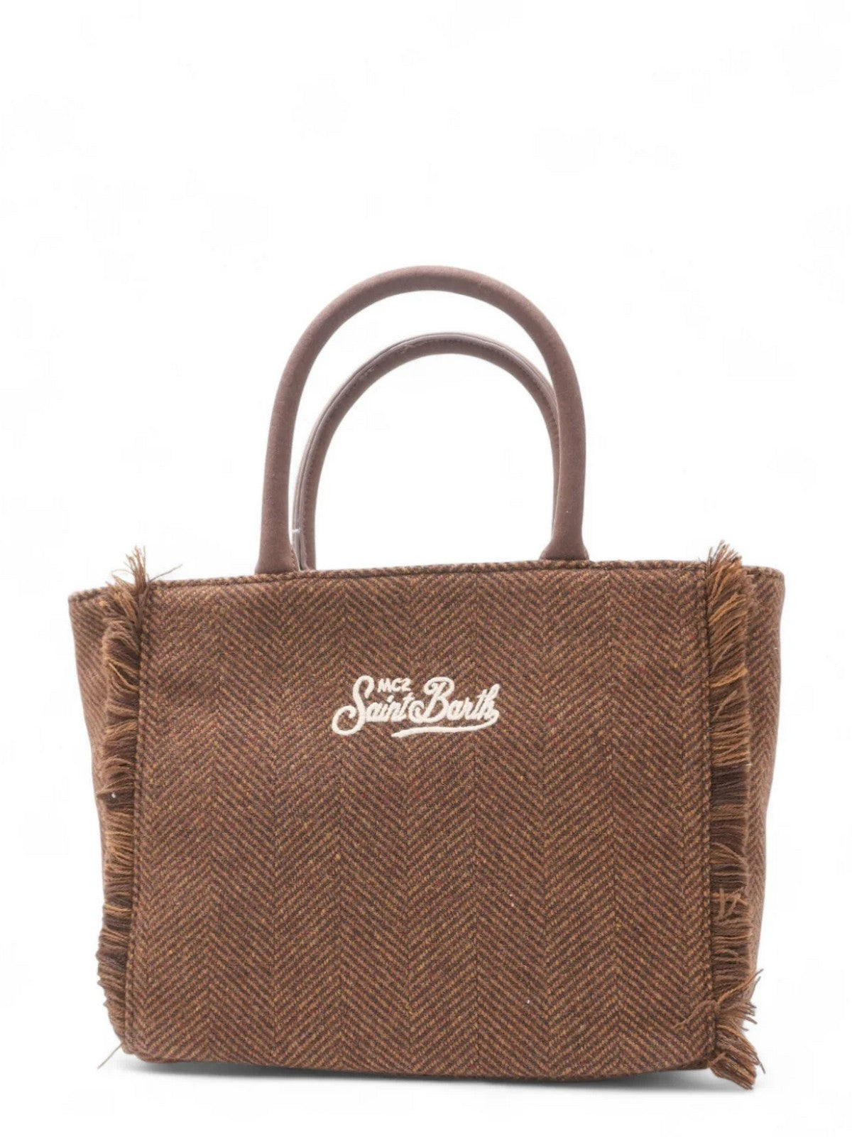 MC2 SAINT BARTH Borsa Donna COLETTE WOOL 01352I HERRINGBONE 18 EMB