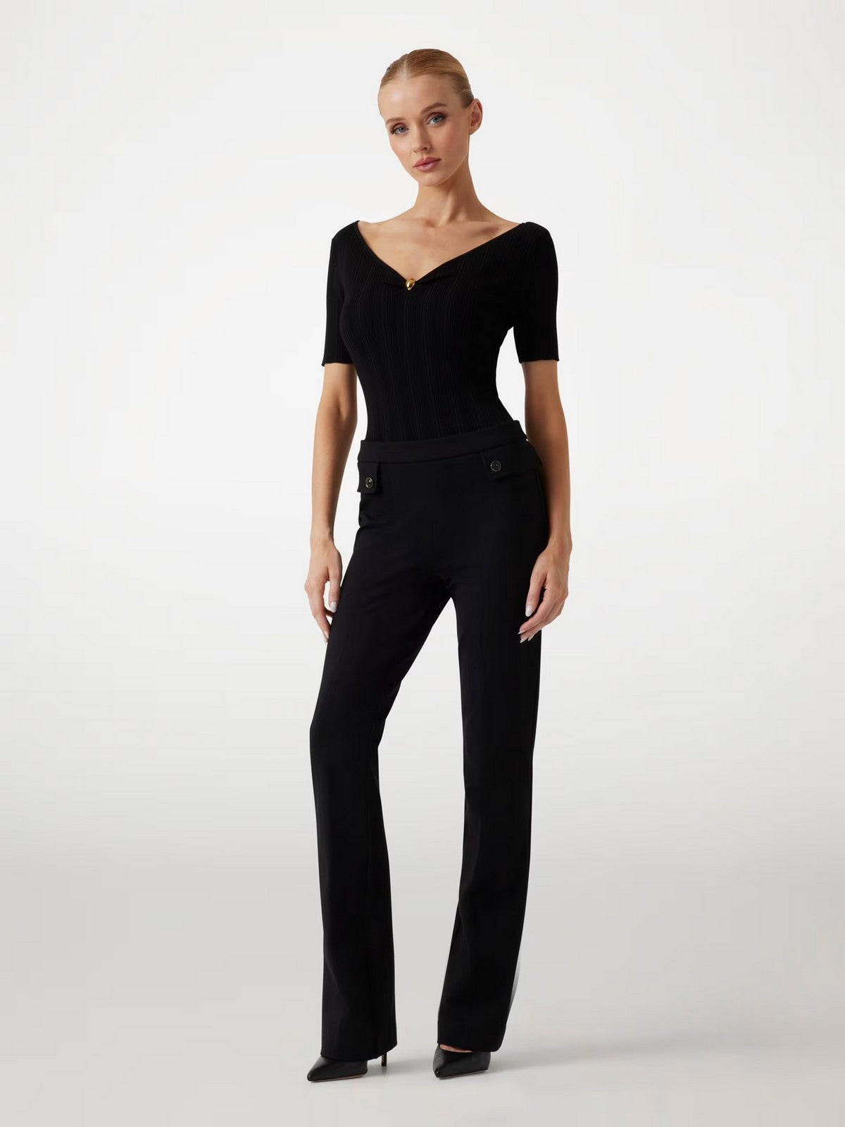 MARCIANO Pantalone Donna GWEN CIGARETTE PANTS 5YGB10 7160A JBLK Jet Black A996