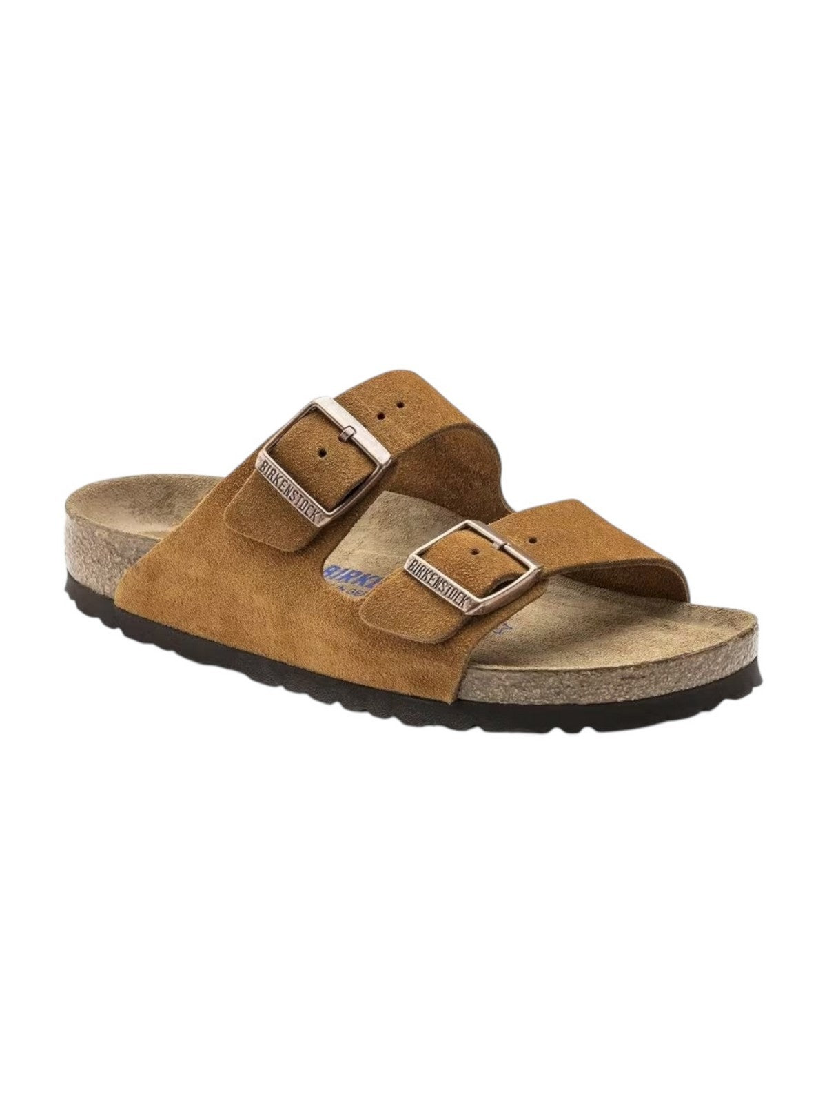 BIRKENSTOCK Sandalo Unisex adulto Arizona mink, Suede Leather 1027162 Marrone gioboutiqueweb