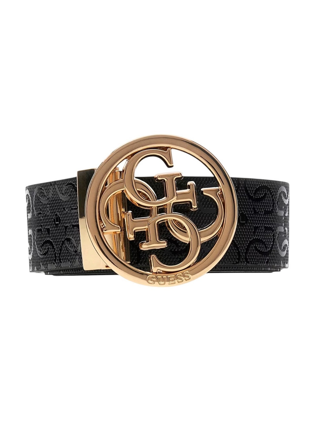 GUESS Cintura Donna STACEY ADJ&REV BELT H35 BW9319 P6135 BOF BLACK/OFF WHITE gioboutiqueweb