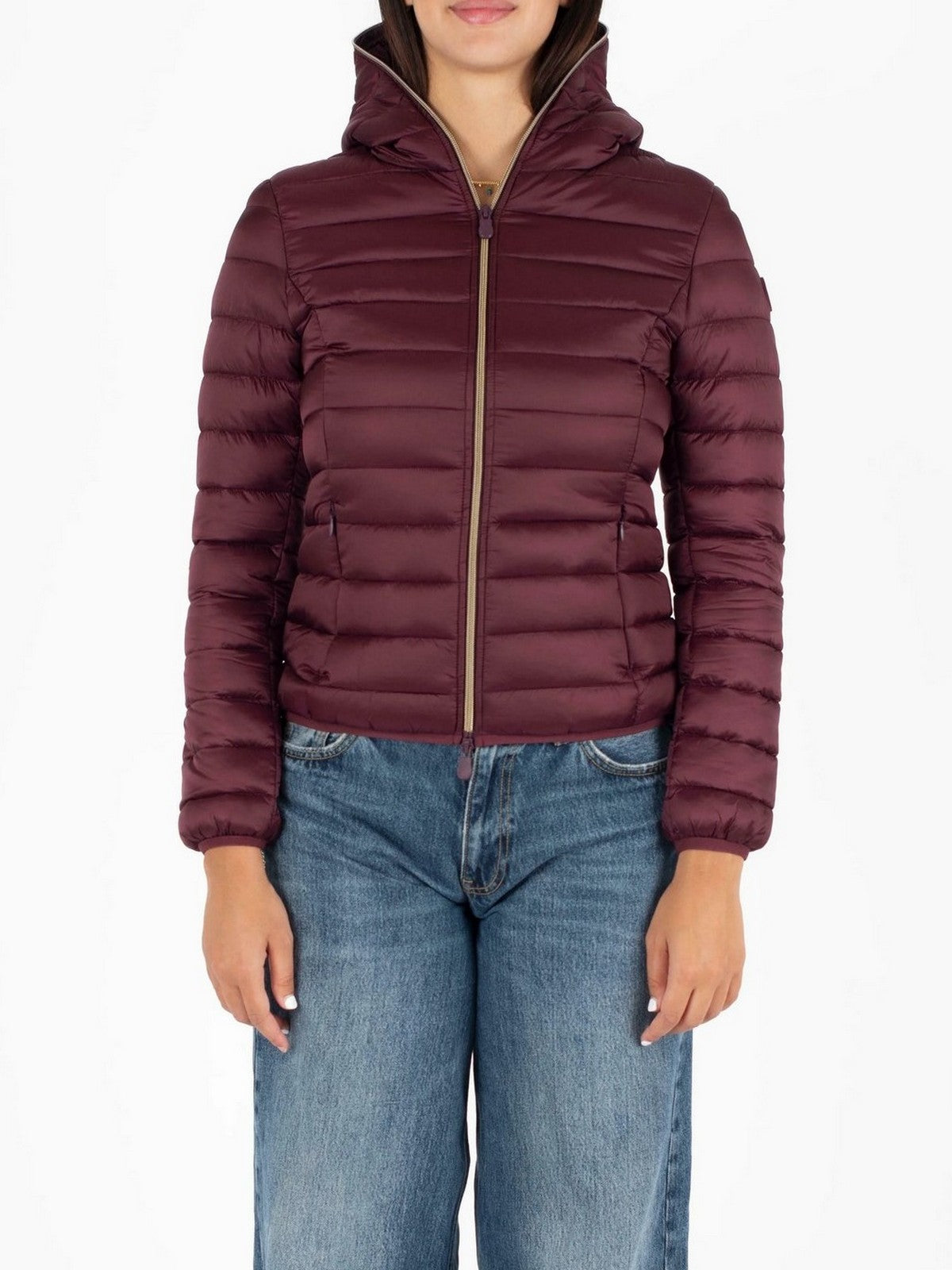 SAVE THE DUCK Piumino Donna Alexis D33620W IRIS21 70011 Wine Red gioboutiqueweb